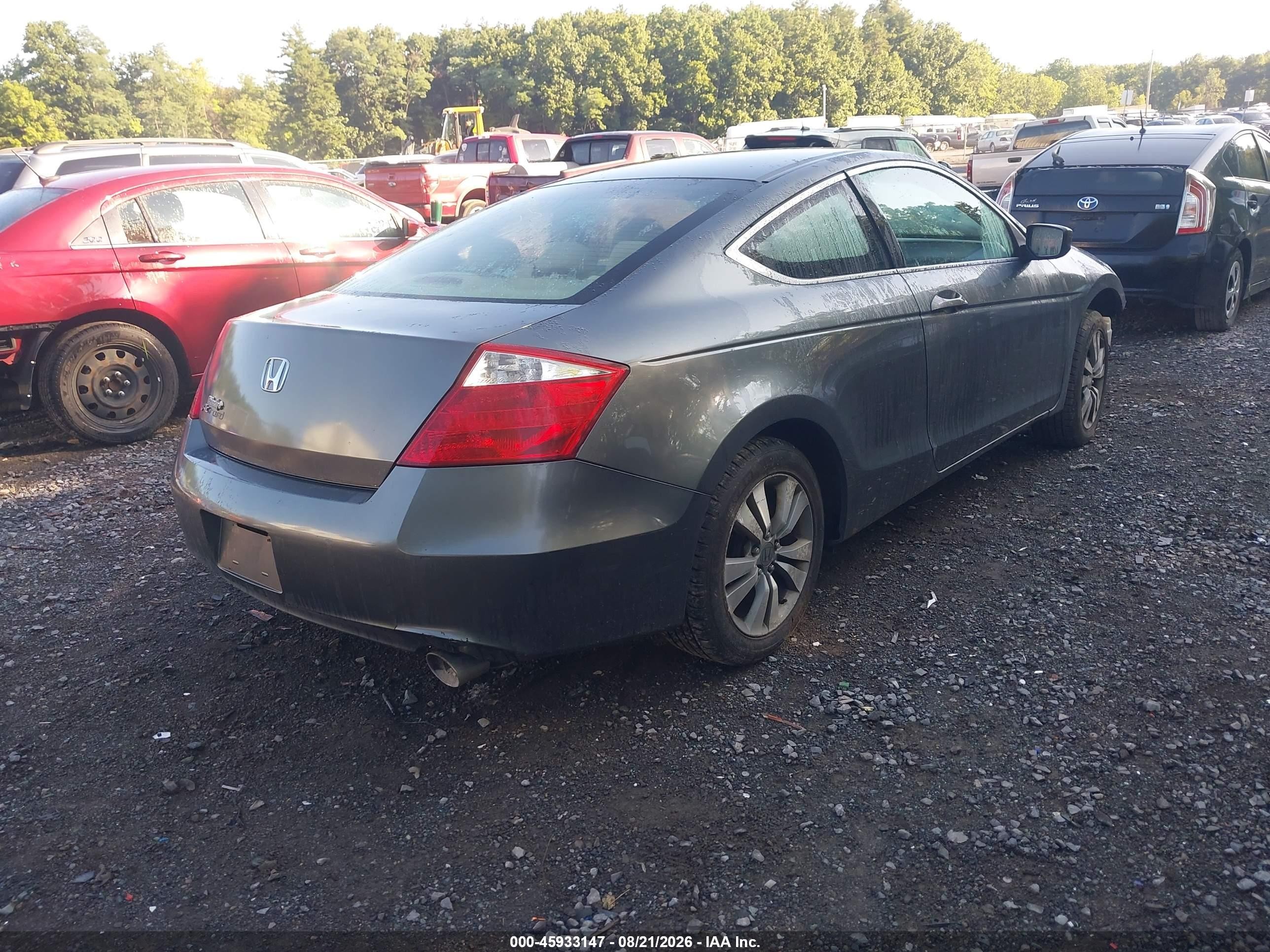 2008 Honda Accord 2.4 Lx-s Gray vin: 1HGCS12368A017414