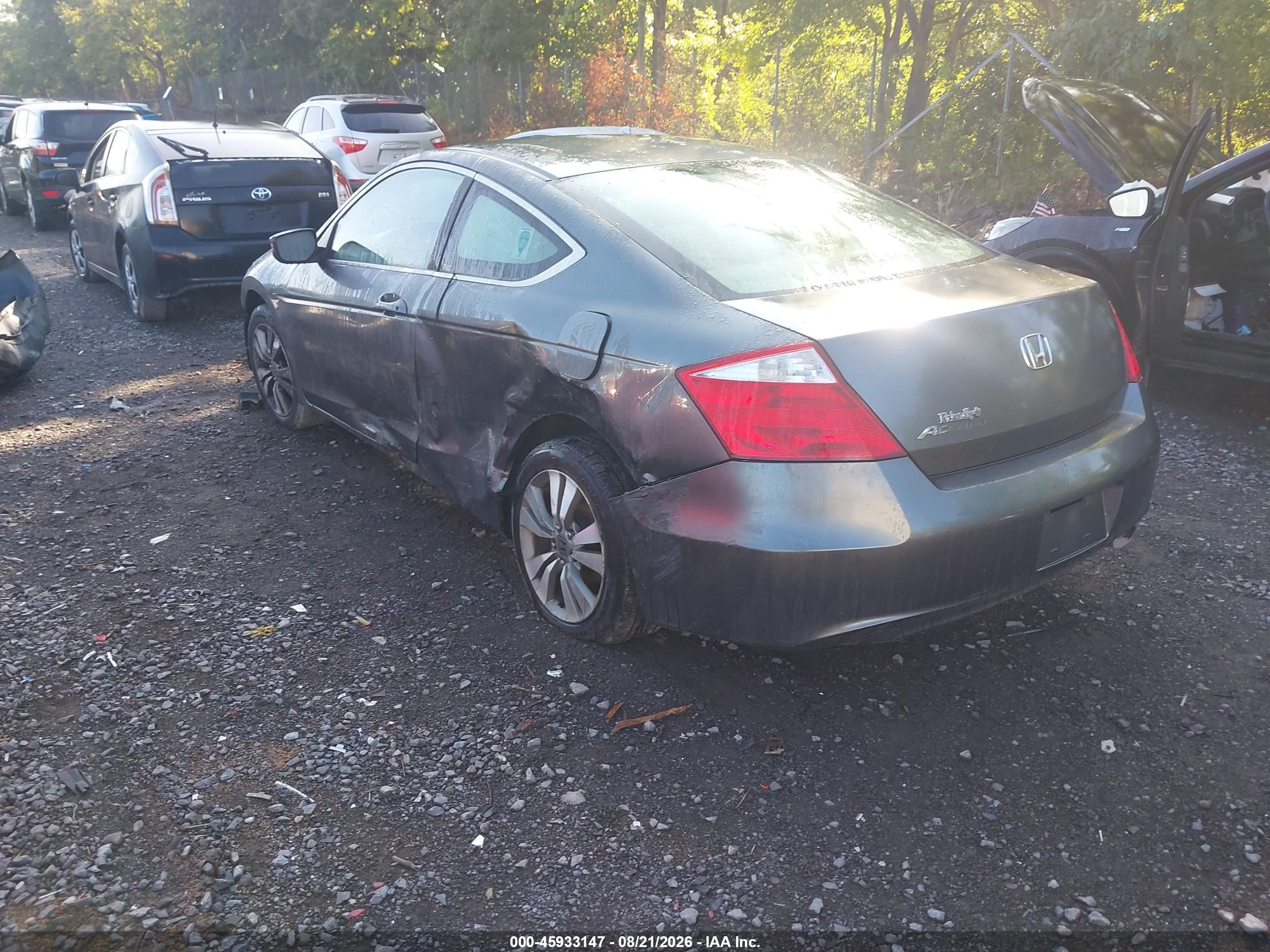 2008 Honda Accord 2.4 Lx-s Gray vin: 1HGCS12368A017414