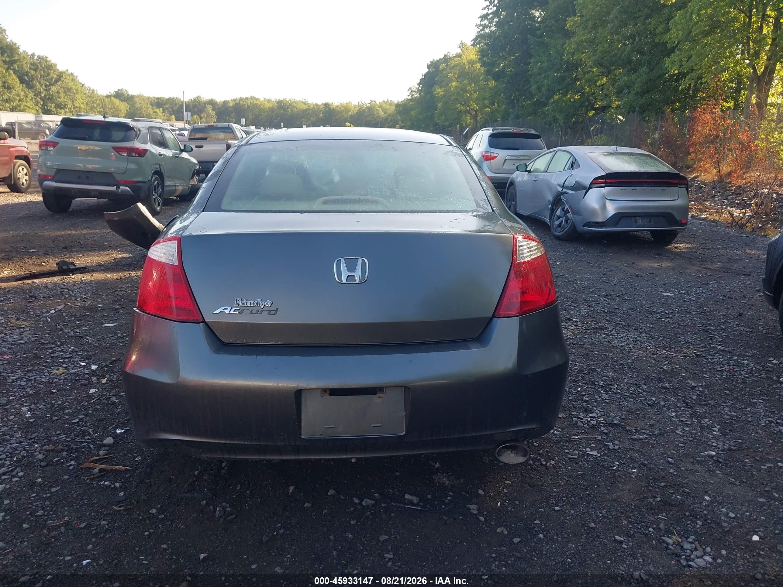 2008 Honda Accord 2.4 Lx-s Gray vin: 1HGCS12368A017414