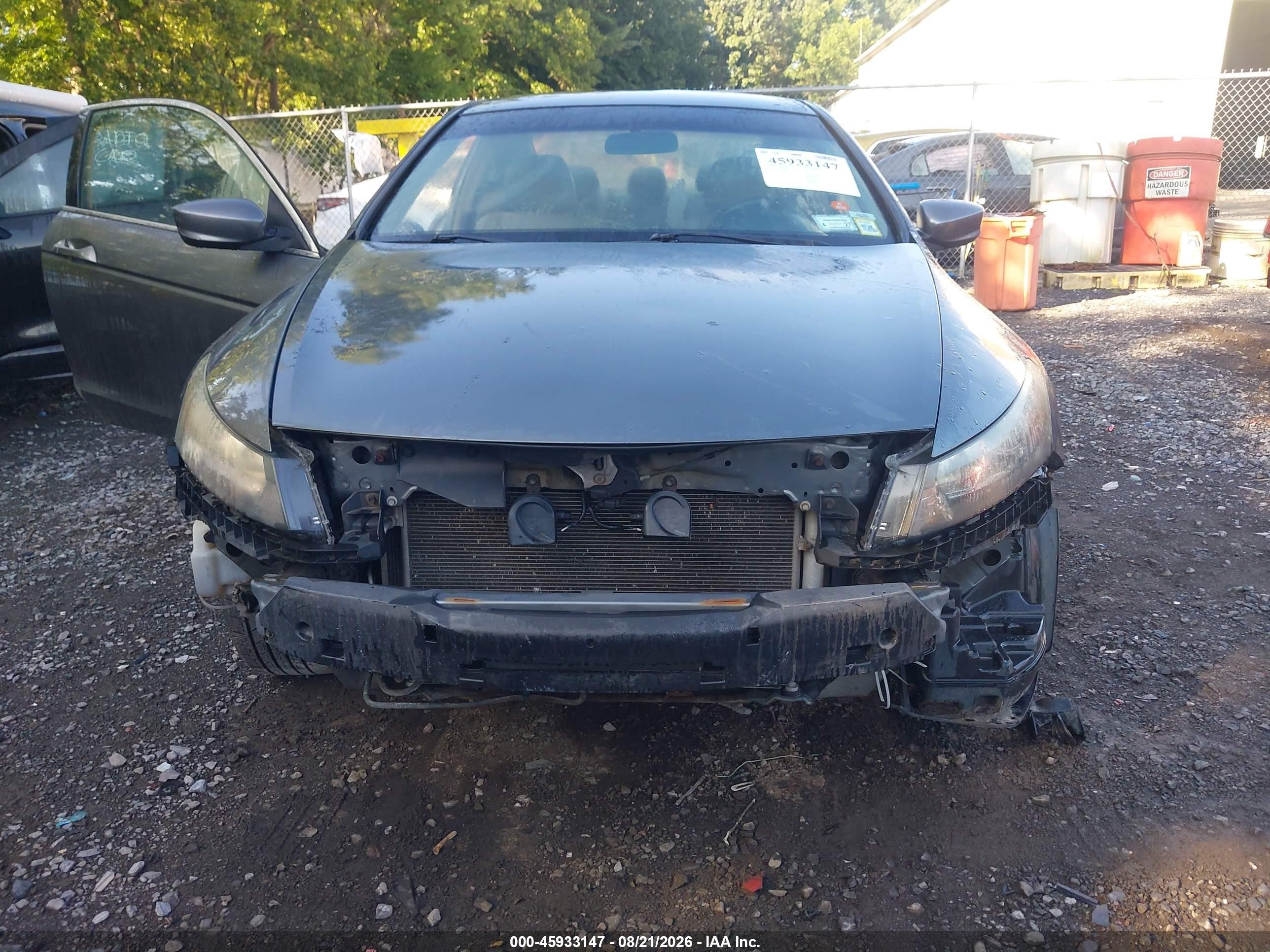 2008 Honda Accord 2.4 Lx-s Gray vin: 1HGCS12368A017414