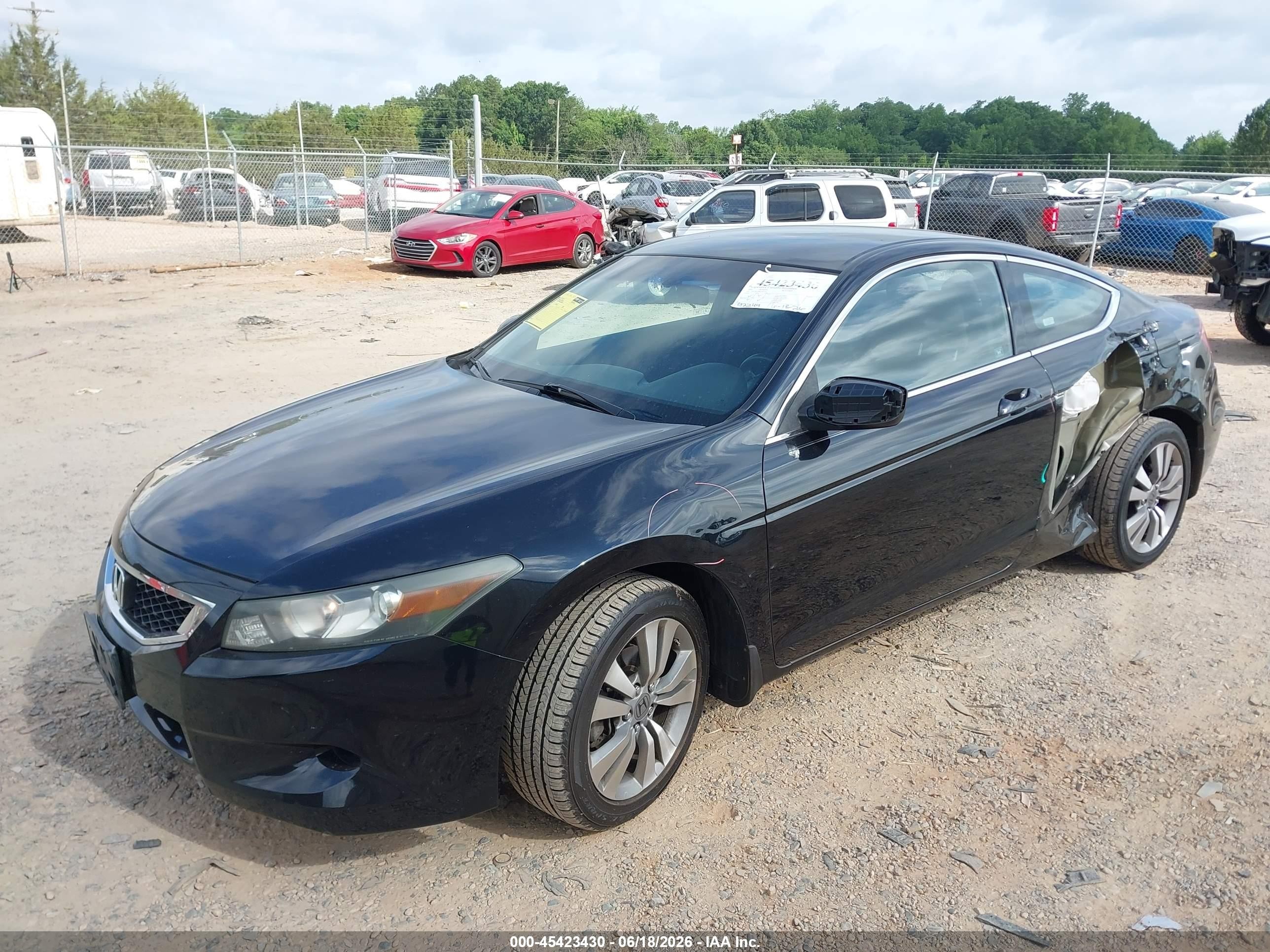 2008 Honda Accord 2.4 Lx-s Black vin: 1HGCS12388A005149