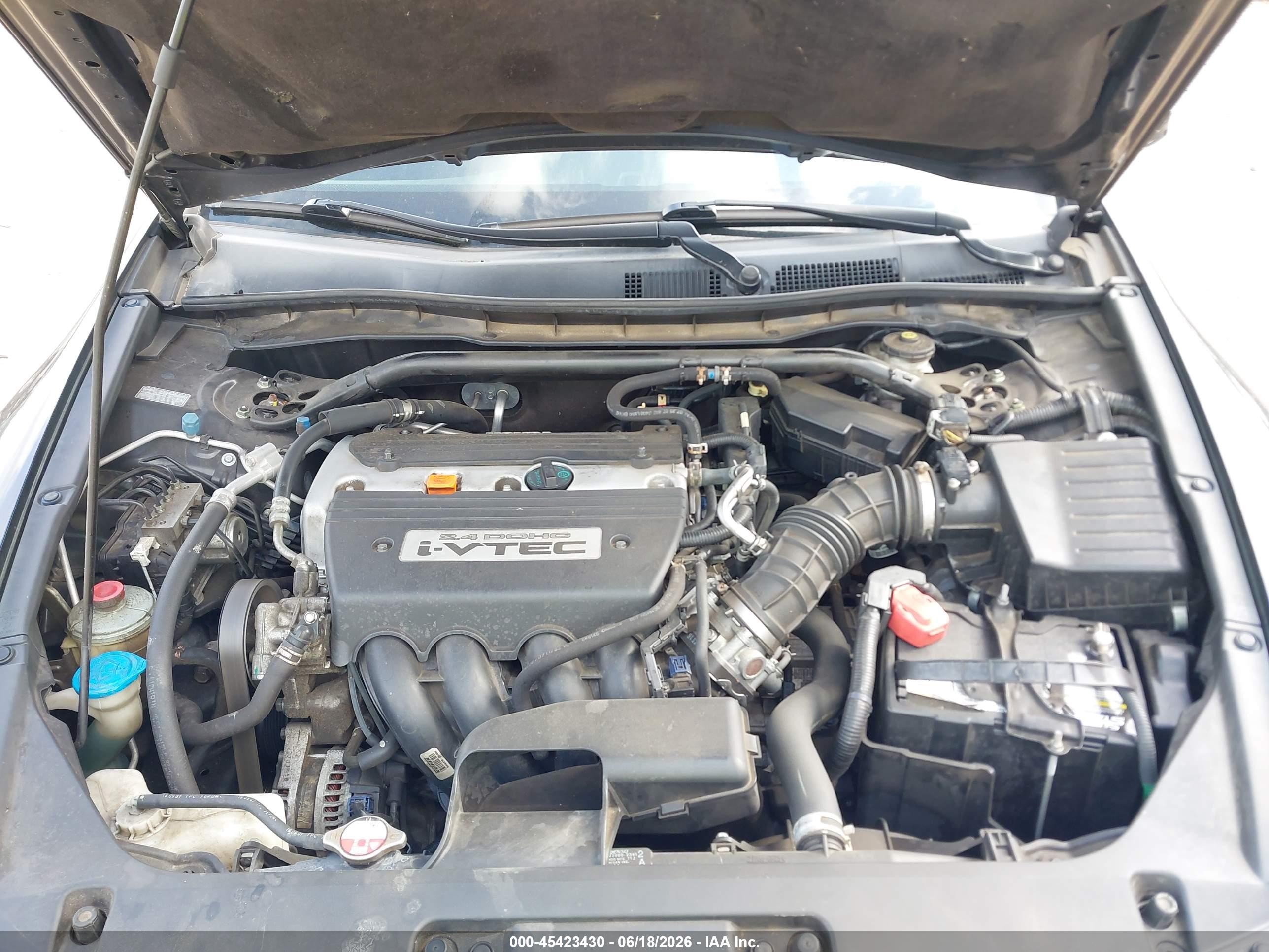 2008 Honda Accord 2.4 Lx-s Black vin: 1HGCS12388A005149