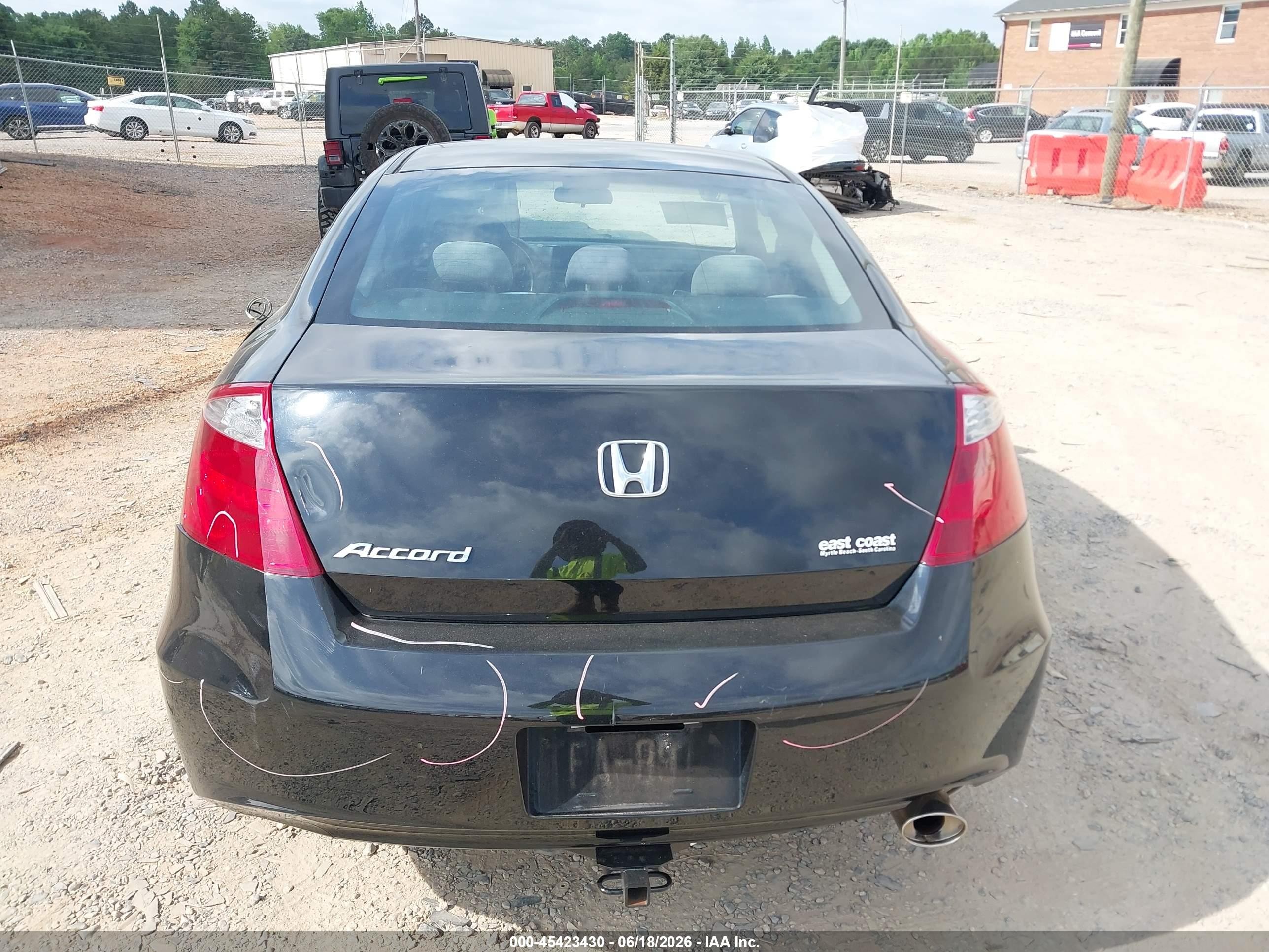 2008 Honda Accord 2.4 Lx-s Black vin: 1HGCS12388A005149