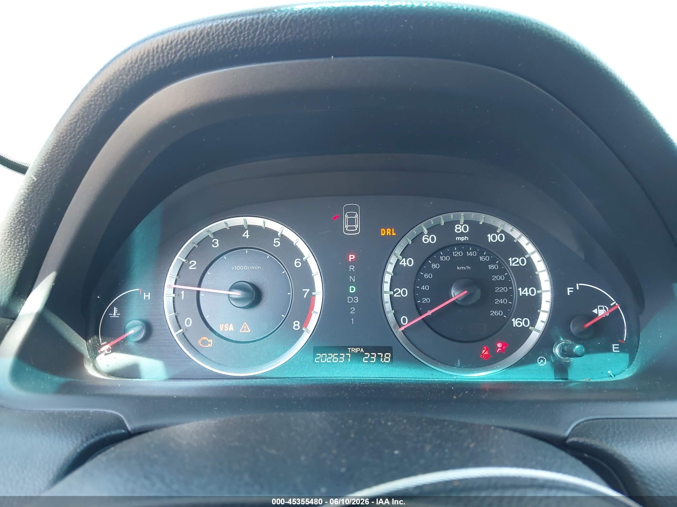2008 Honda Accord 2.4 Lx-s Gray vin: 1HGCS12398A020744