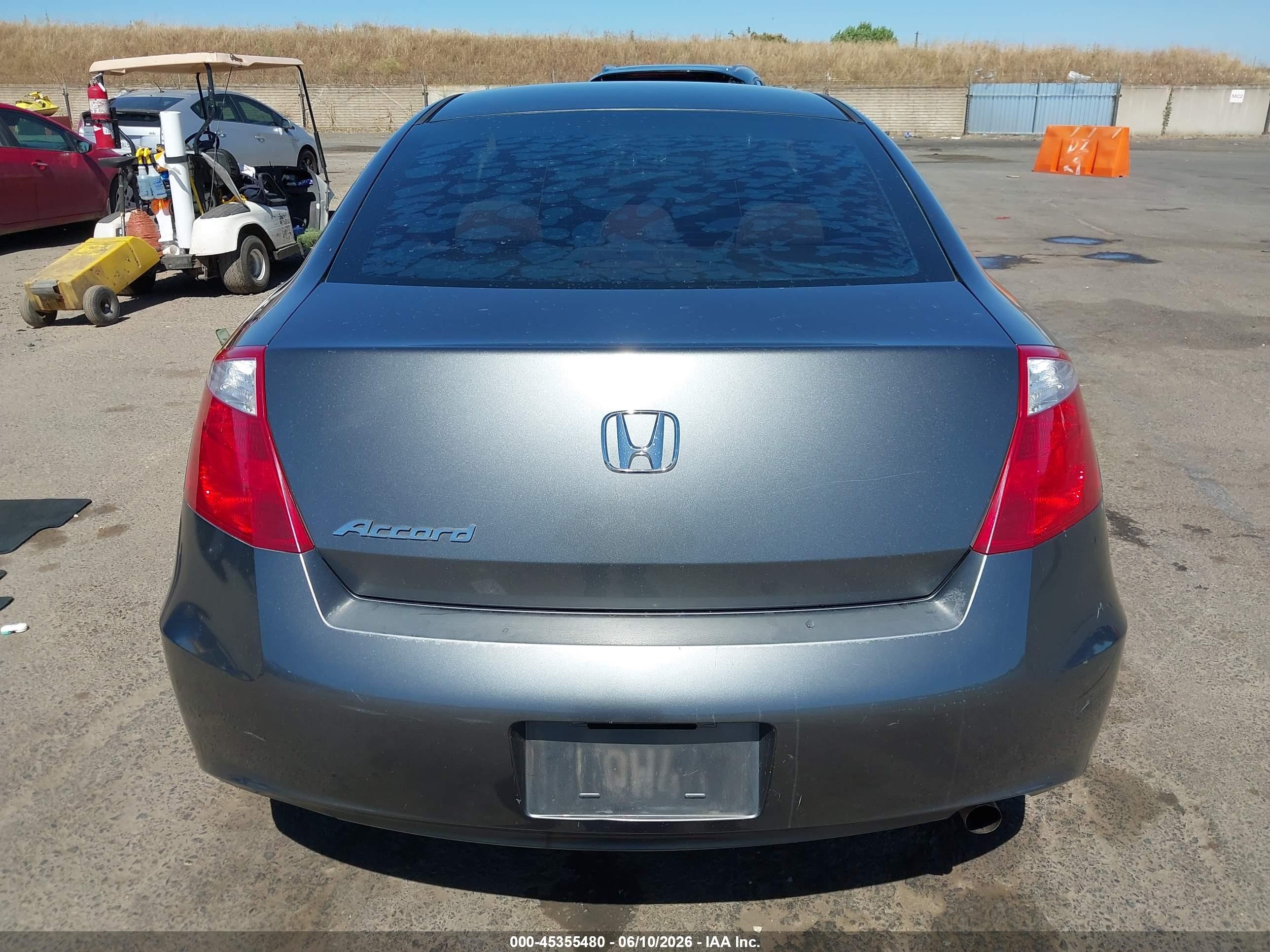 2008 Honda Accord 2.4 Lx-s Gray vin: 1HGCS12398A020744