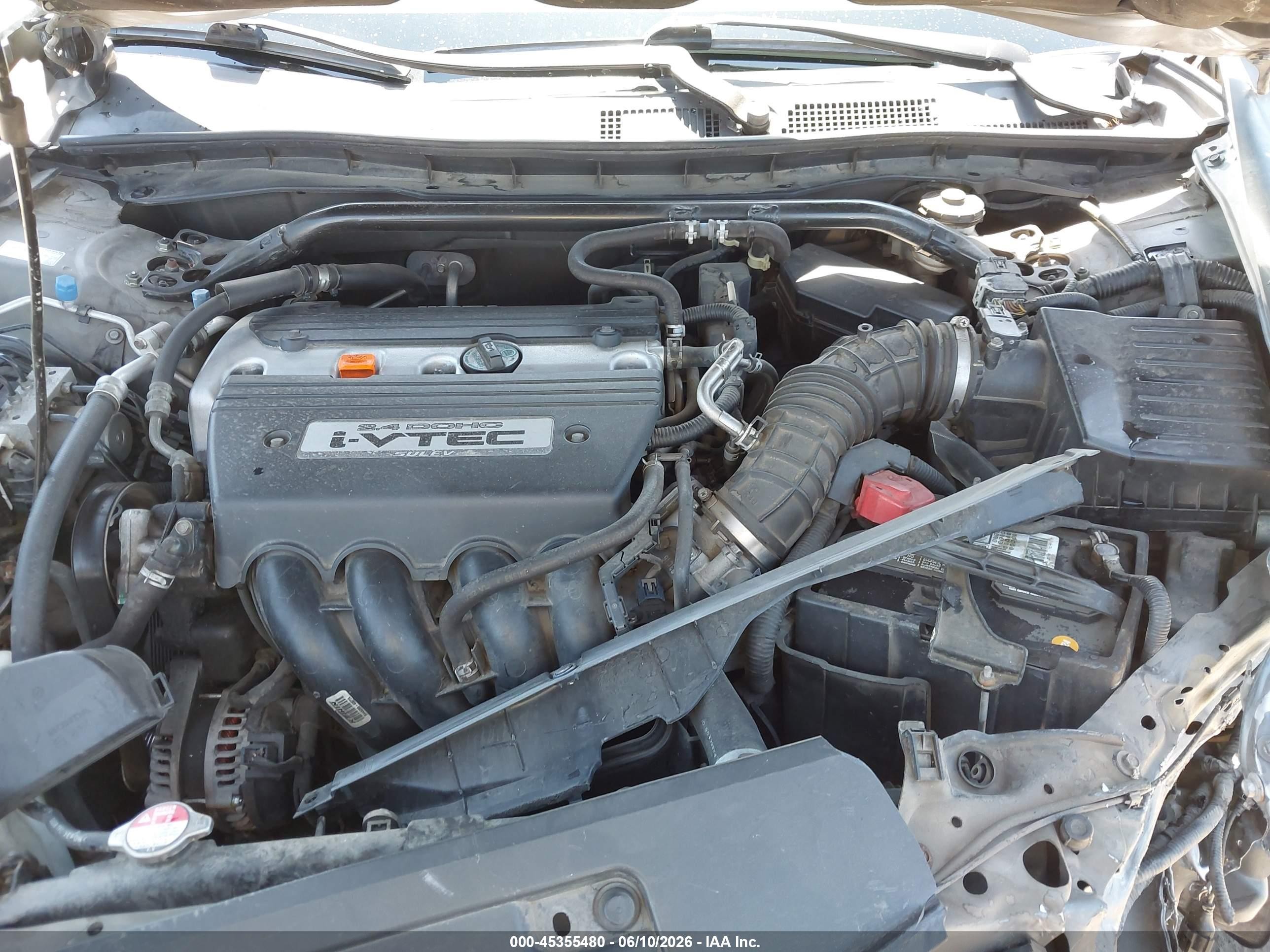 2008 Honda Accord 2.4 Lx-s Gray vin: 1HGCS12398A020744