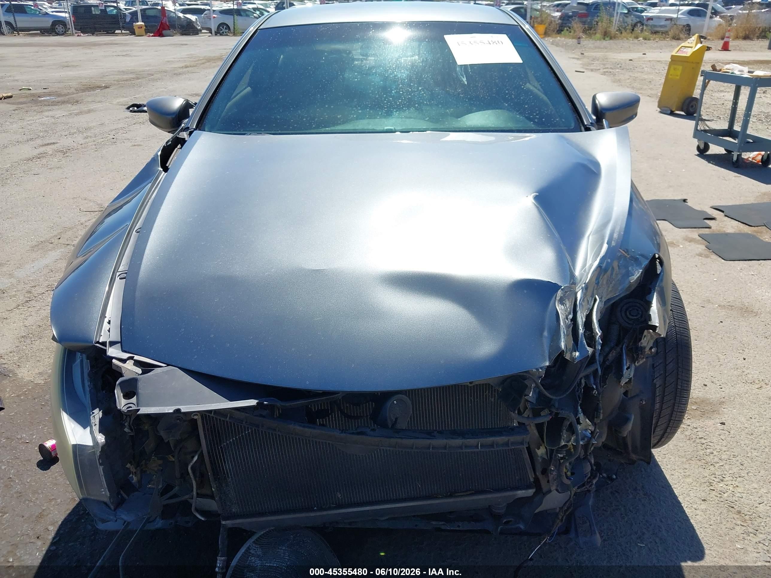 2008 Honda Accord 2.4 Lx-s Gray vin: 1HGCS12398A020744