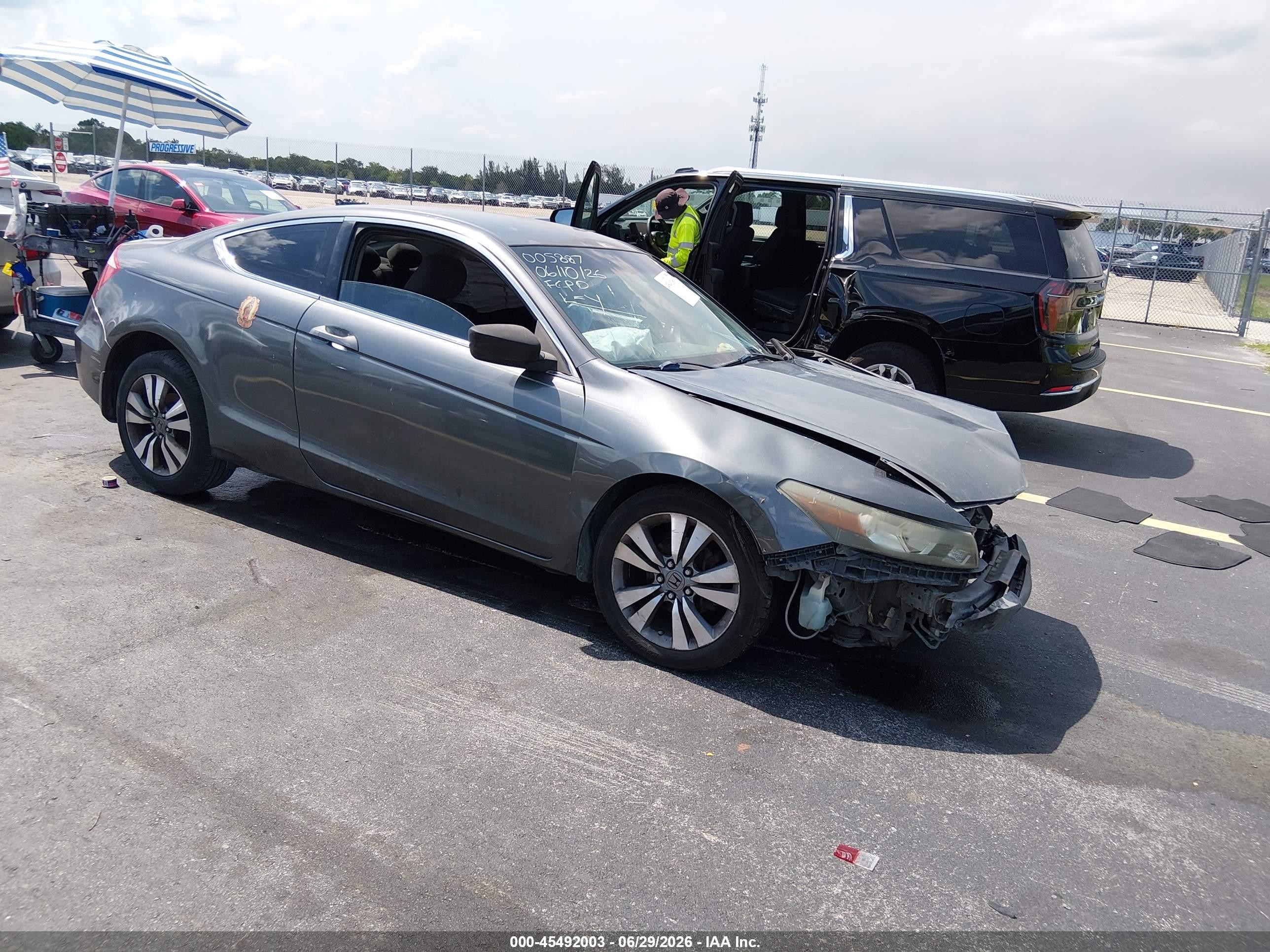 2009 Honda Accord 2.4 Lx-s Gray vin: 1HGCS12399A005887