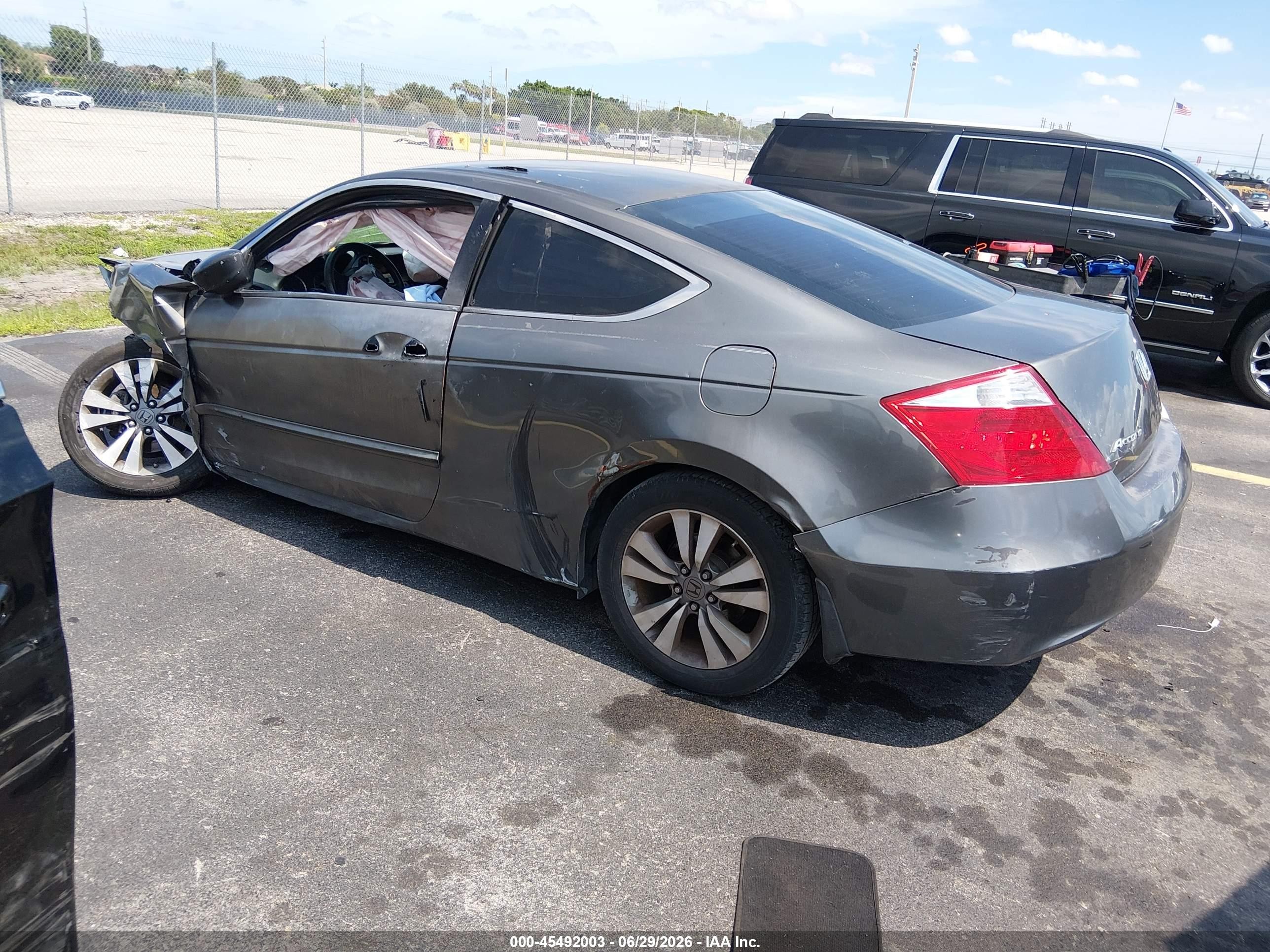 2009 Honda Accord 2.4 Lx-s Gray vin: 1HGCS12399A005887