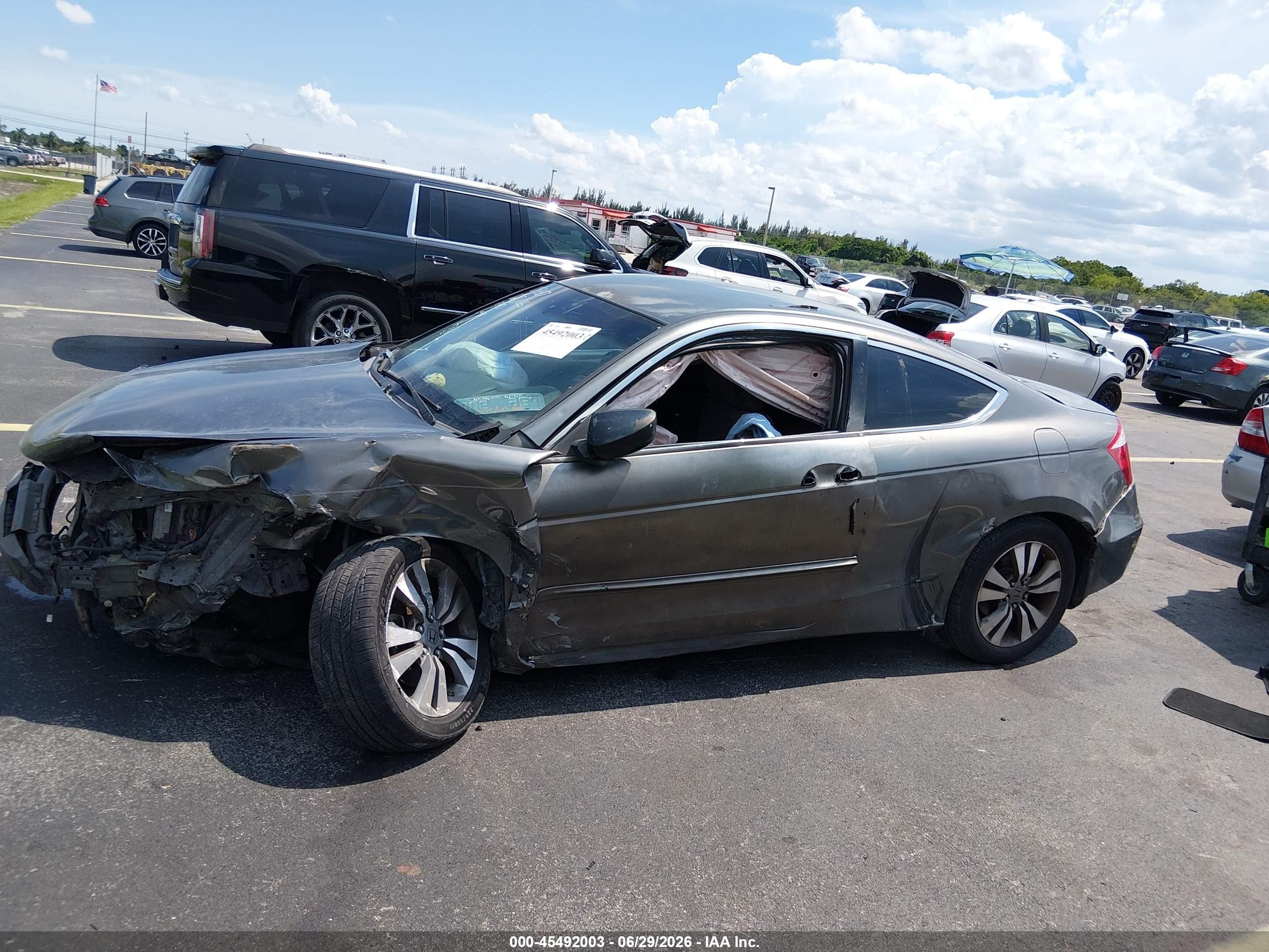 2009 Honda Accord 2.4 Lx-s Gray vin: 1HGCS12399A005887