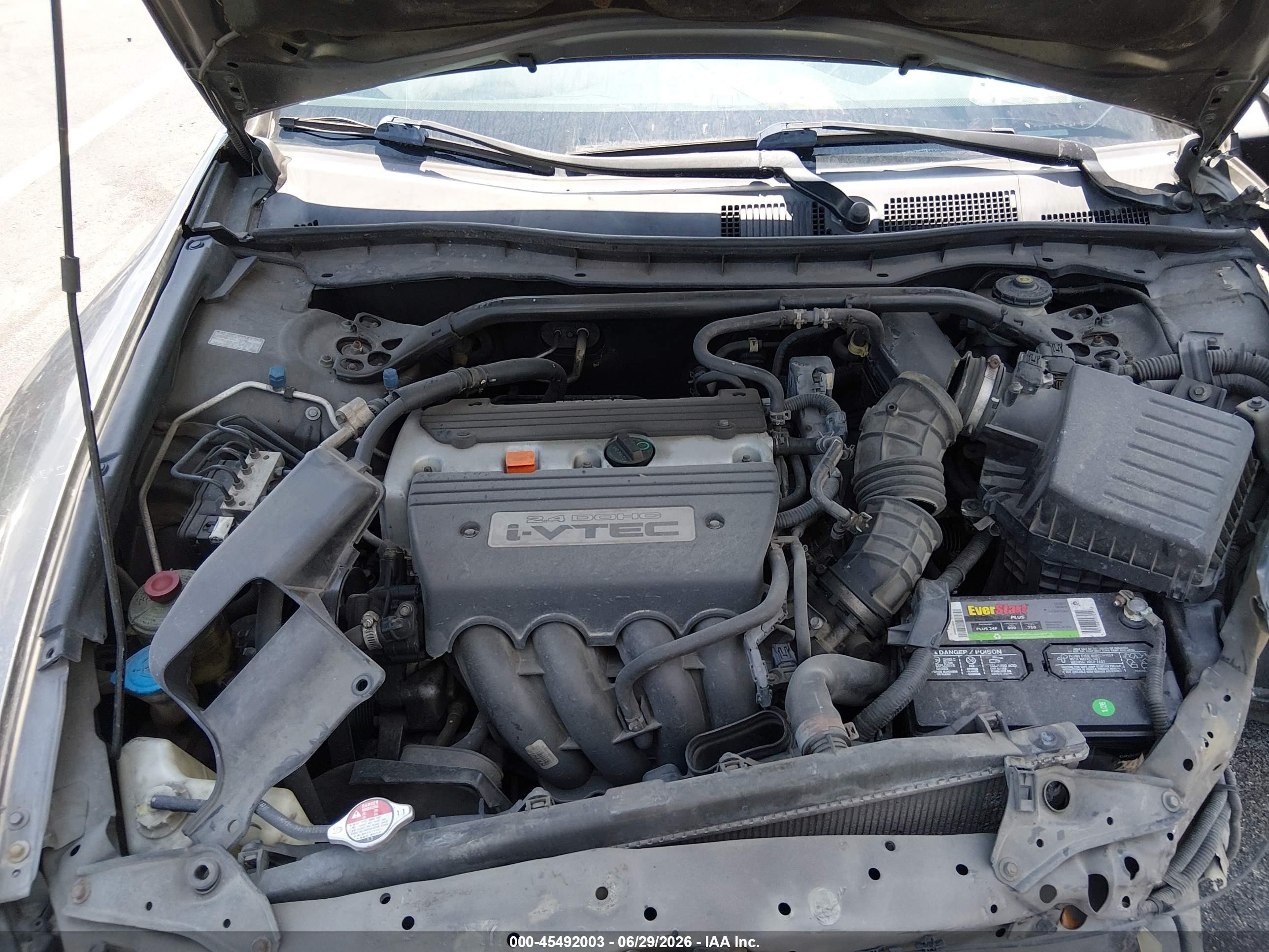 2009 Honda Accord 2.4 Lx-s Gray vin: 1HGCS12399A005887