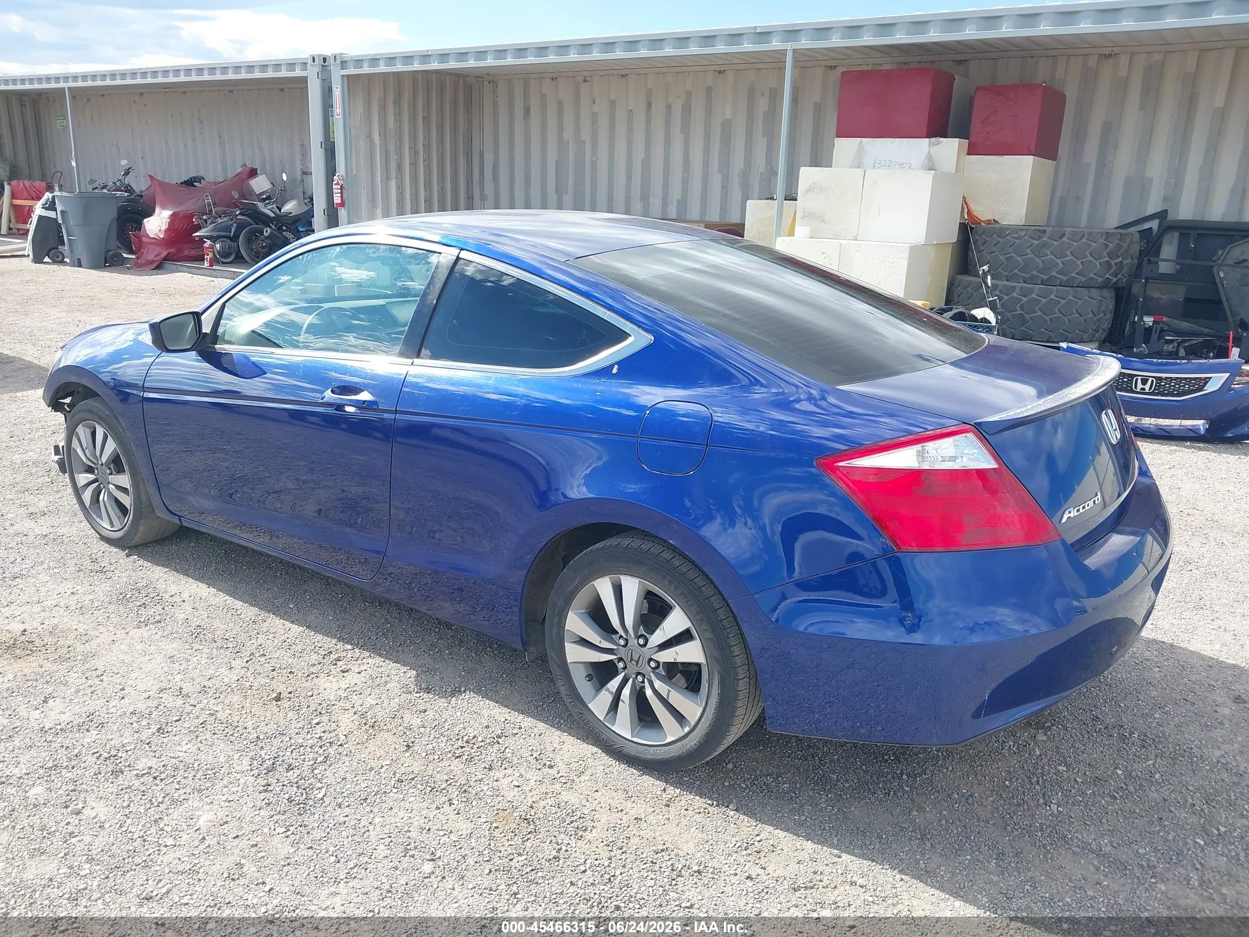 2009 Honda Accord 2.4 Lx-s Blue vin: 1HGCS123X9A001587