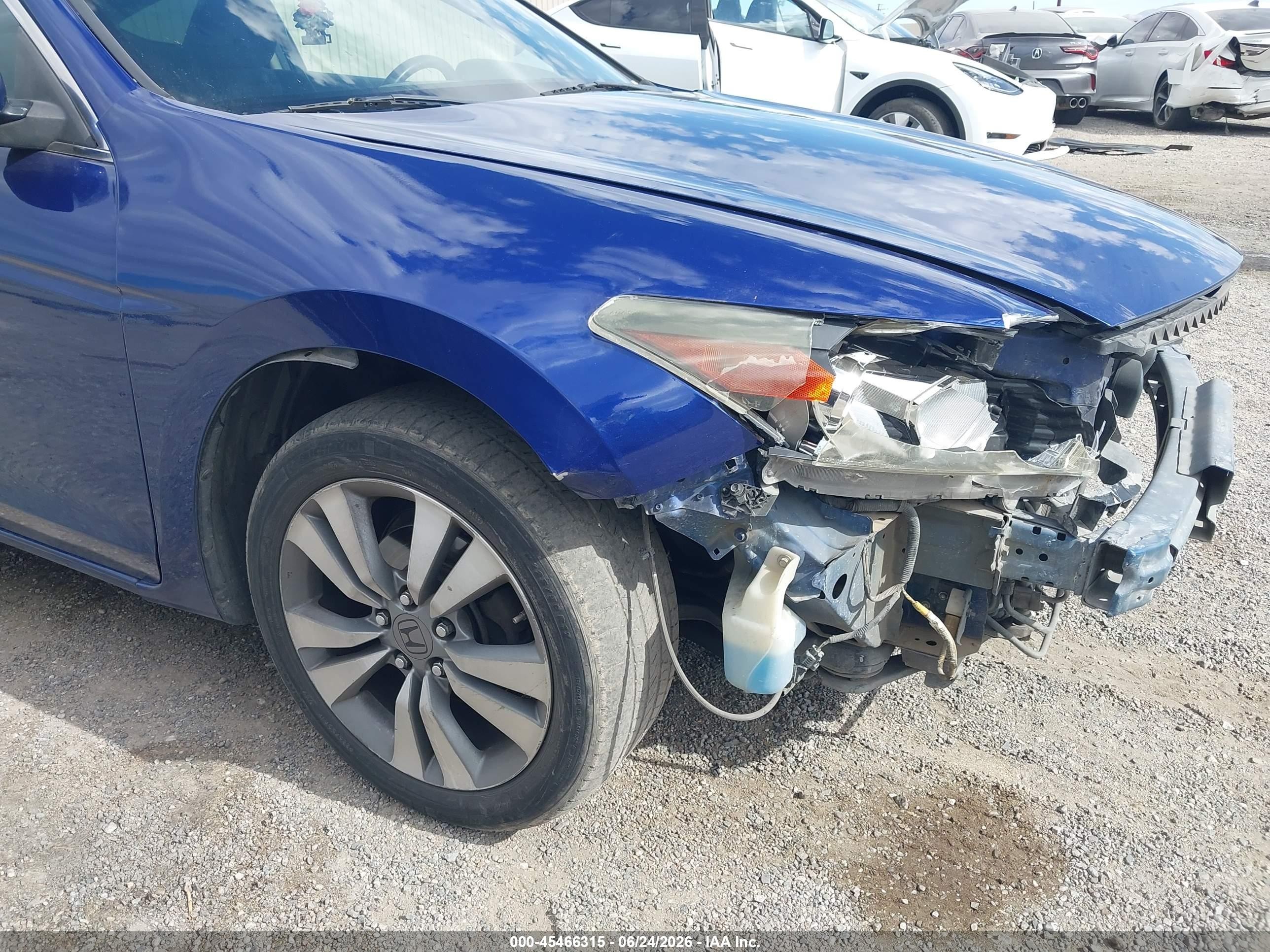 2009 Honda Accord 2.4 Lx-s Blue vin: 1HGCS123X9A001587