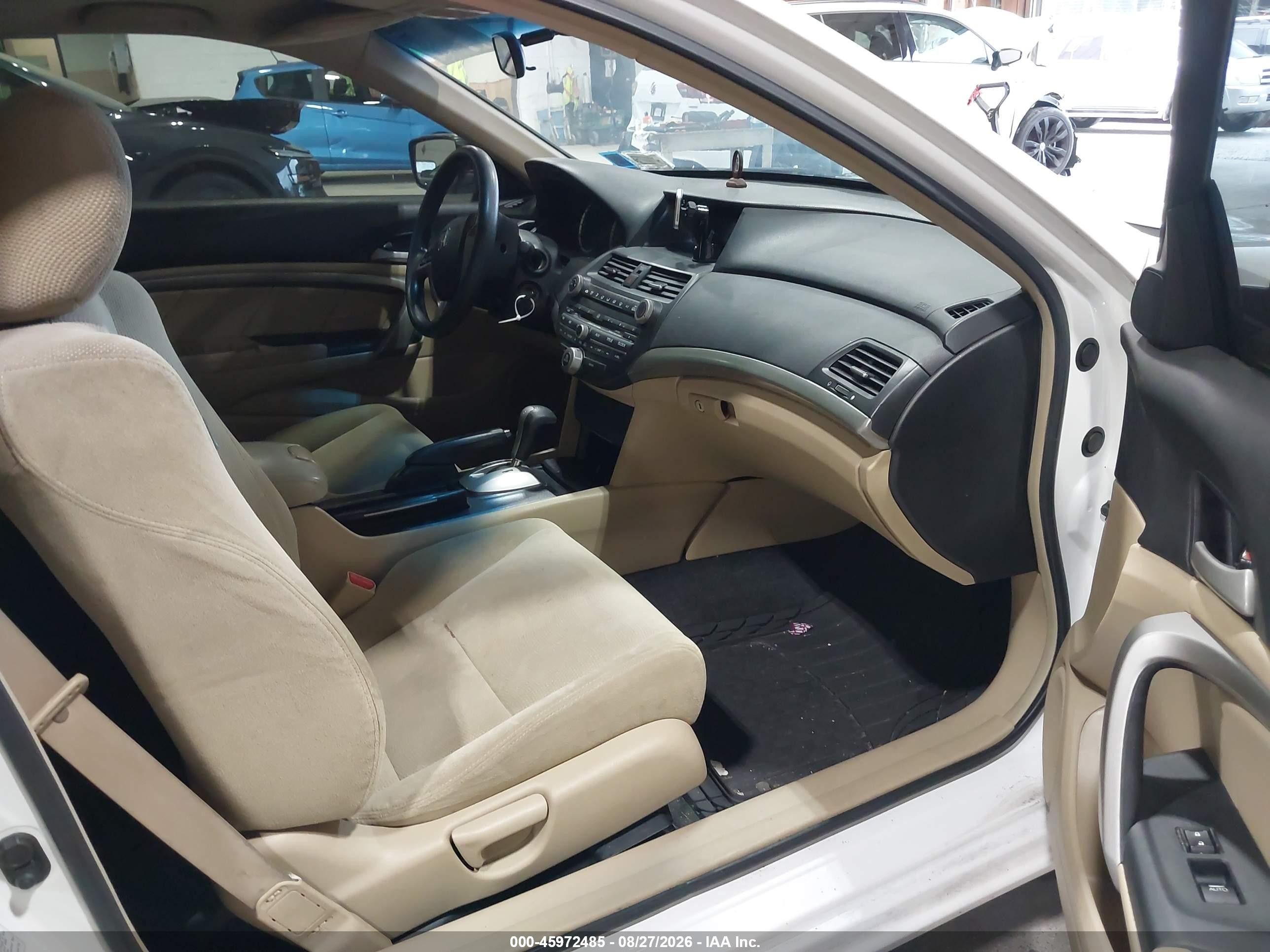 2009 Honda Accord 2.4 Ex Белый vin: 1HGCS12709A016389