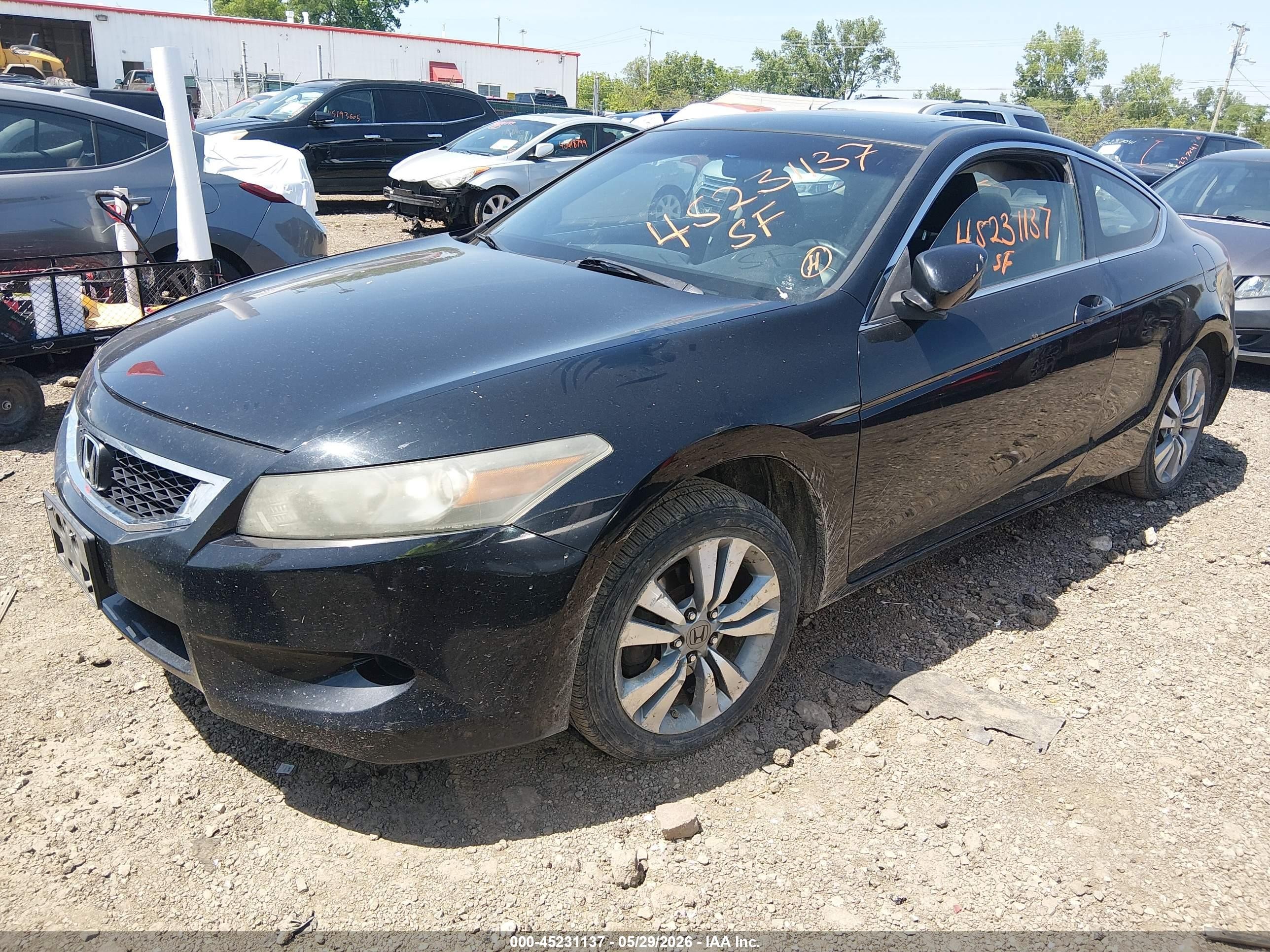 2009 Honda Accord 2.4 Ex Black vin: 1HGCS12709A022791
