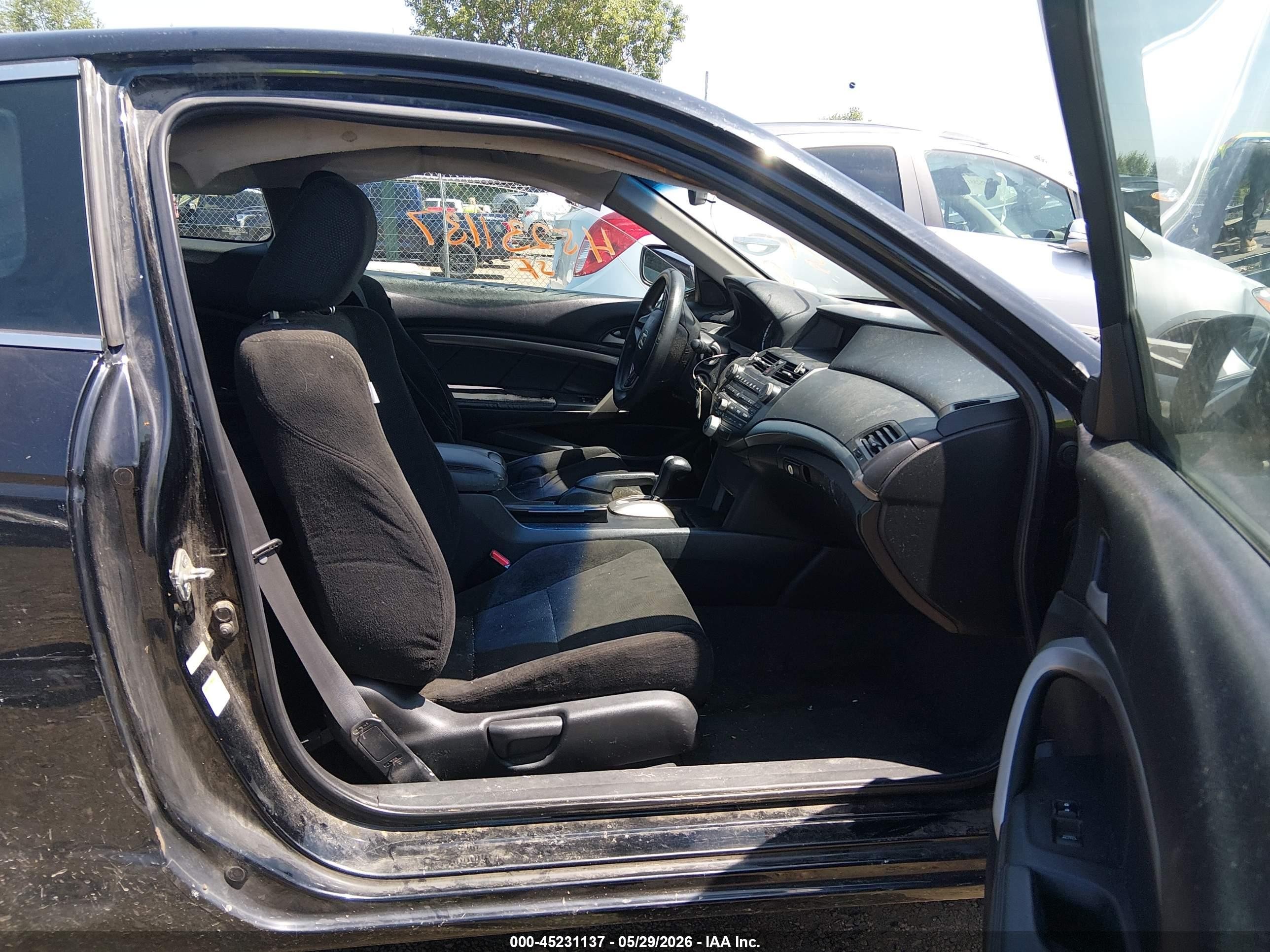 2009 Honda Accord 2.4 Ex Black vin: 1HGCS12709A022791