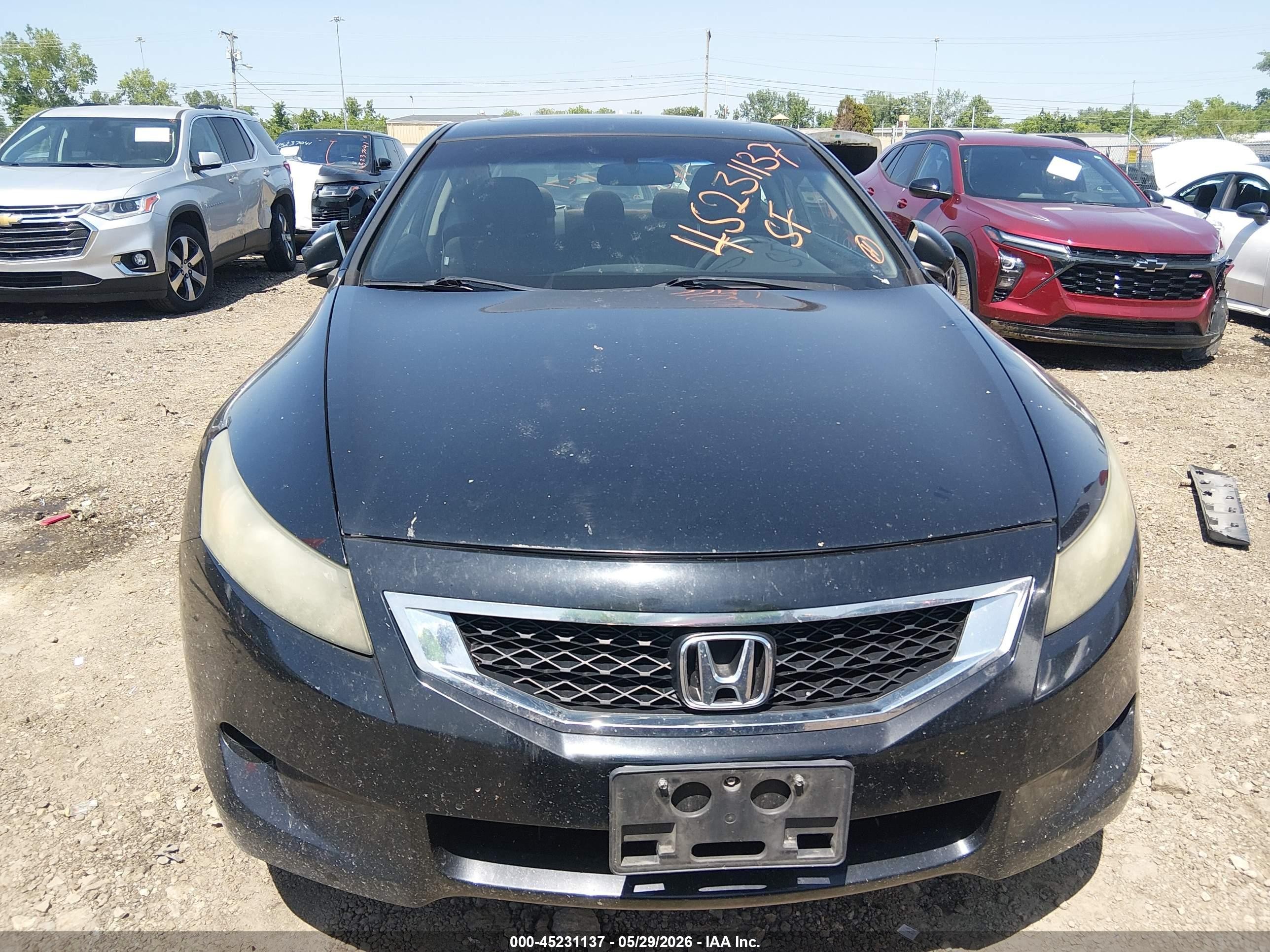 2009 Honda Accord 2.4 Ex Black vin: 1HGCS12709A022791