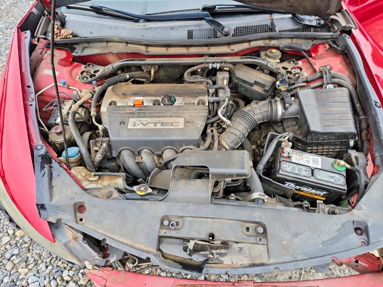 2008 Honda Accord Ex Red vin: 1HGCS12718A018425