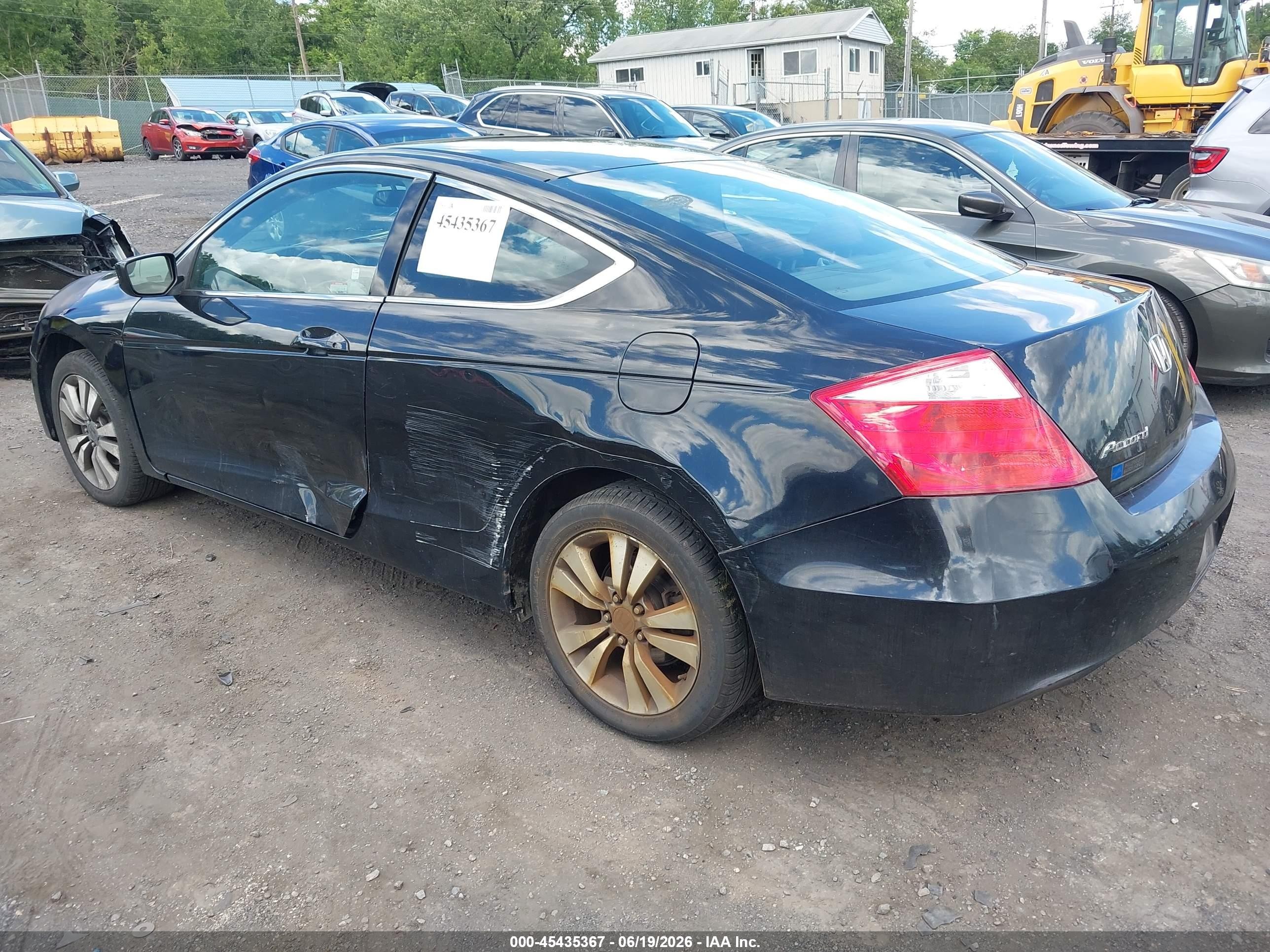 2009 Honda Accord Ex Black vin: 1HGCS12719A007085