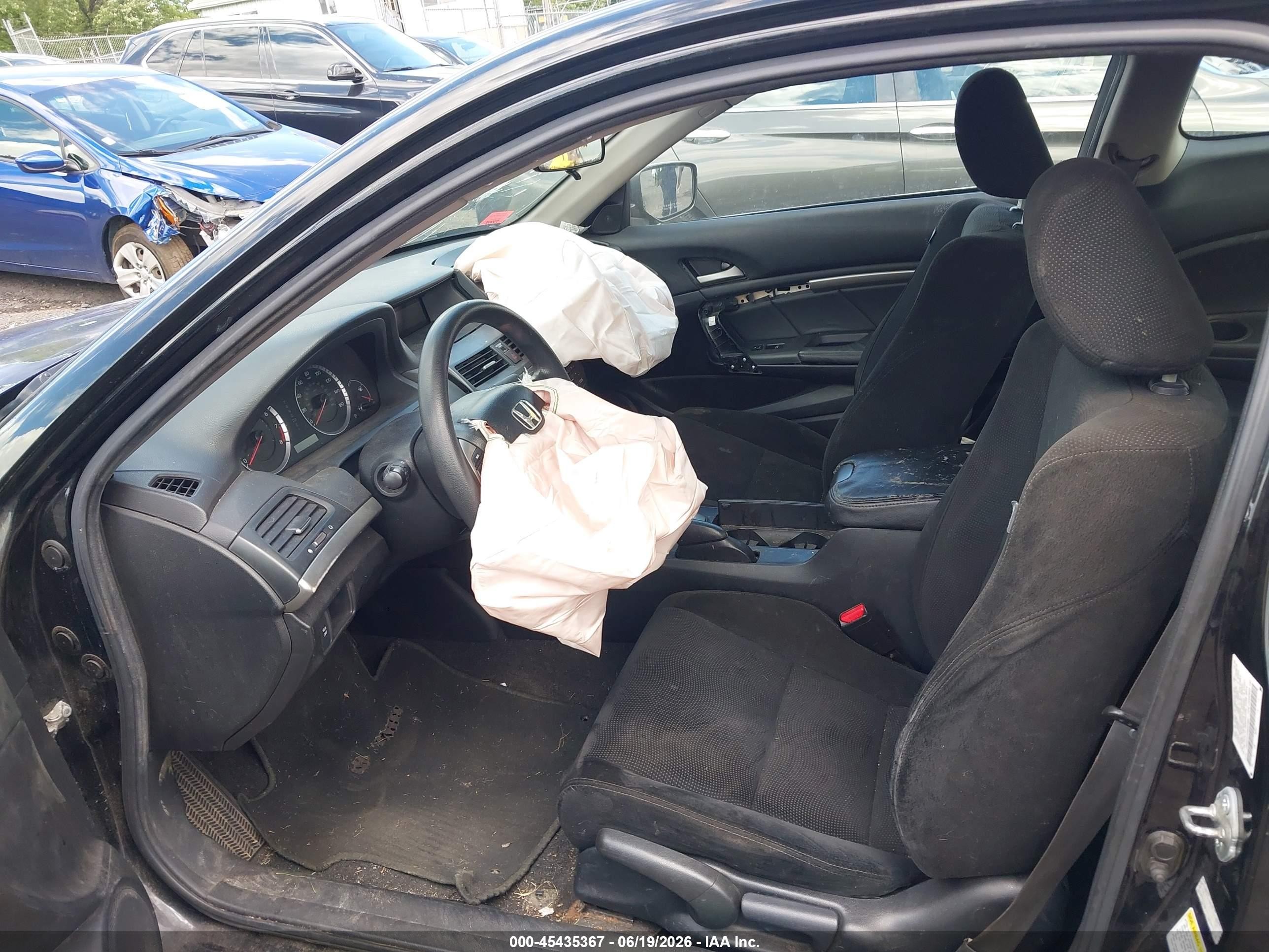 2009 Honda Accord Ex Black vin: 1HGCS12719A007085