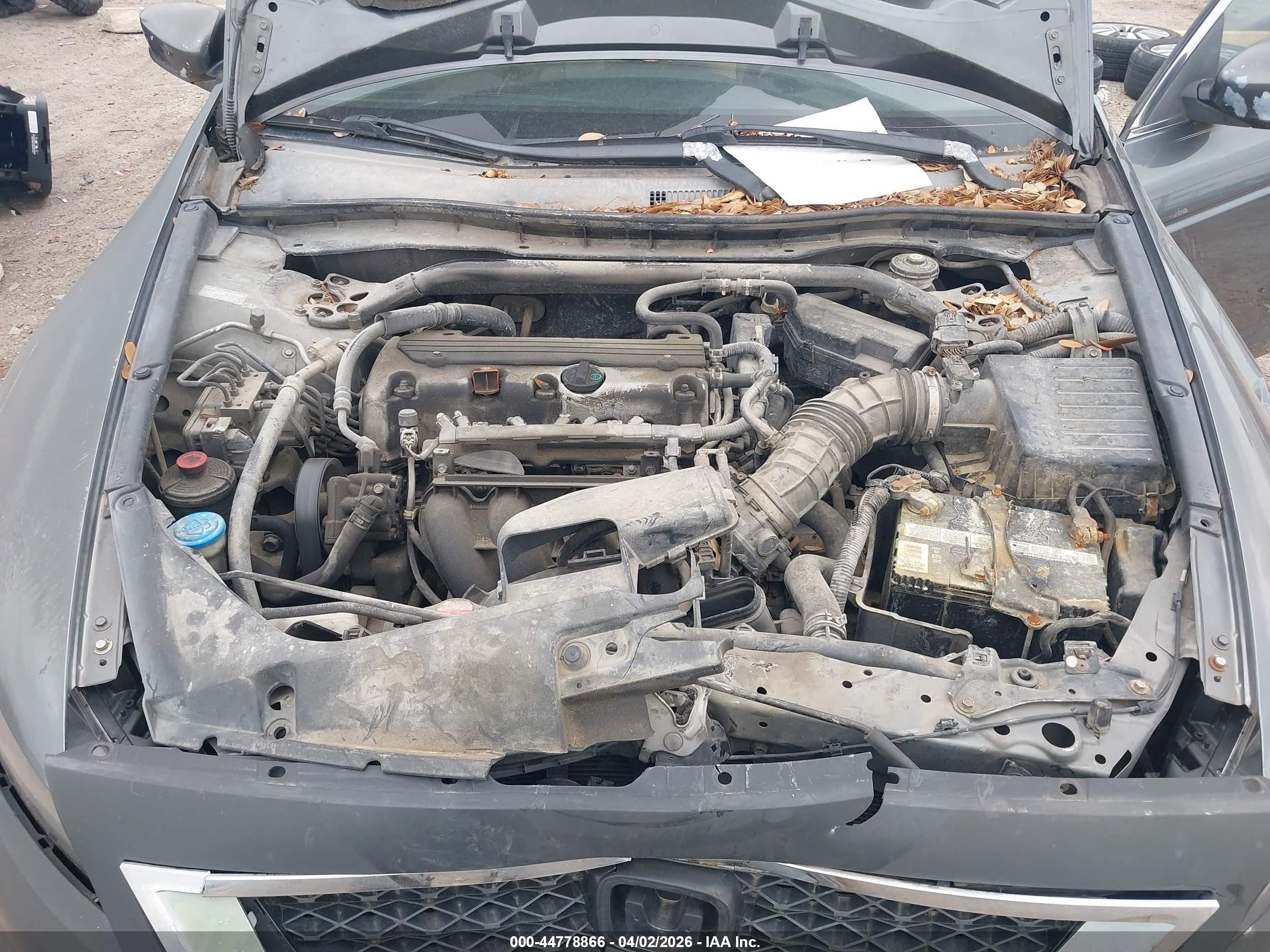 2008 Honda Accord 2.4 Ex Gray vin: 1HGCS12728A009684