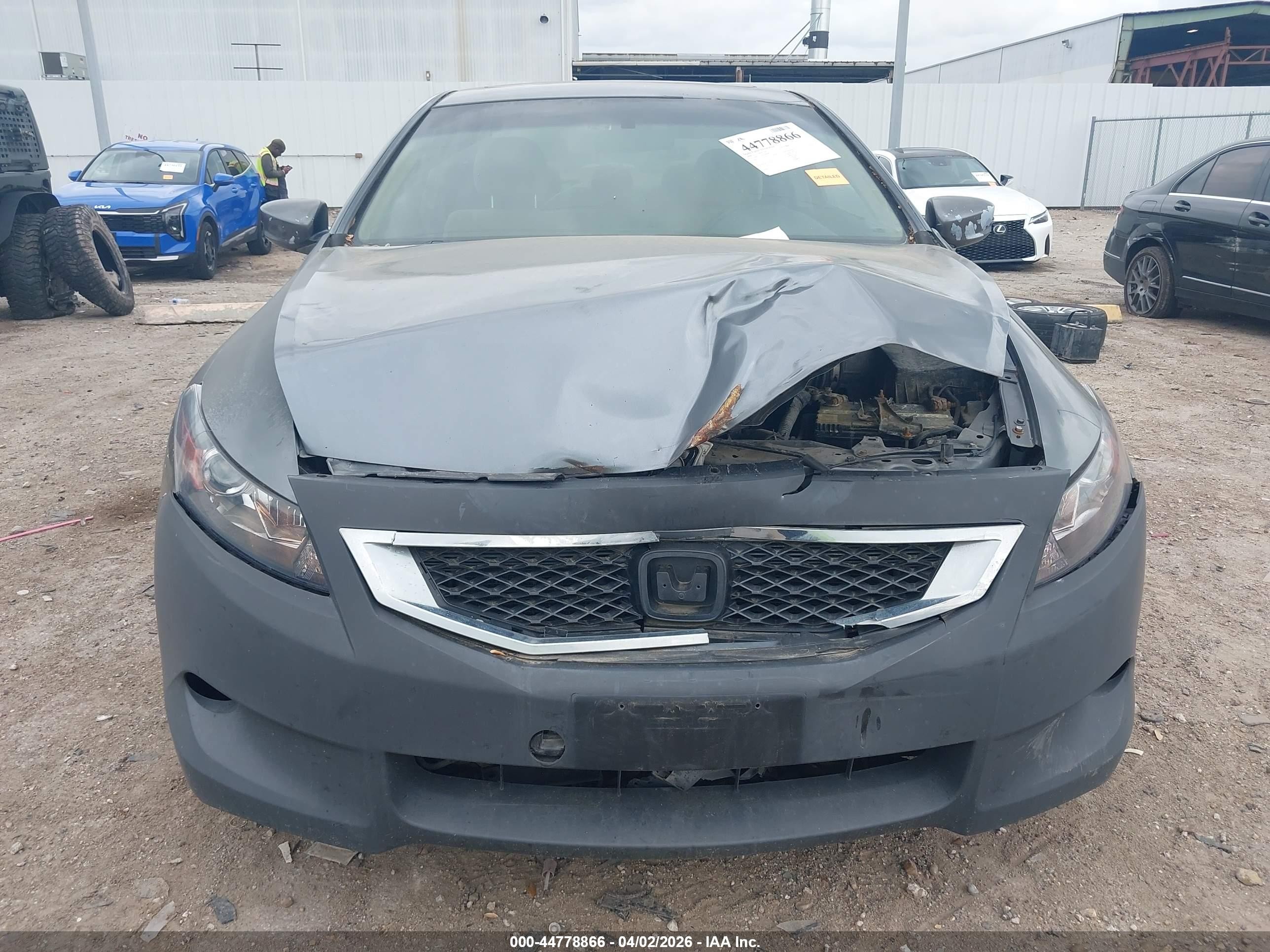 2008 Honda Accord 2.4 Ex Gray vin: 1HGCS12728A009684