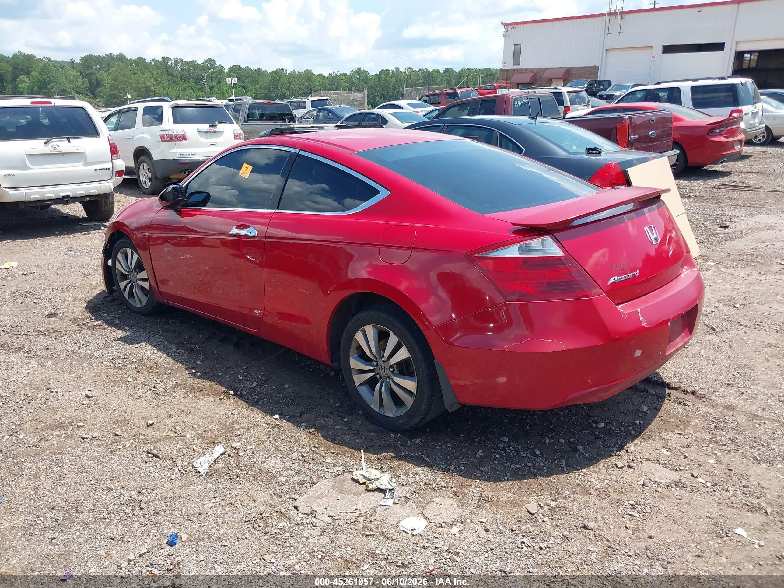 2008 Honda Accord 2.4 Ex Red vin: 1HGCS12748A009217