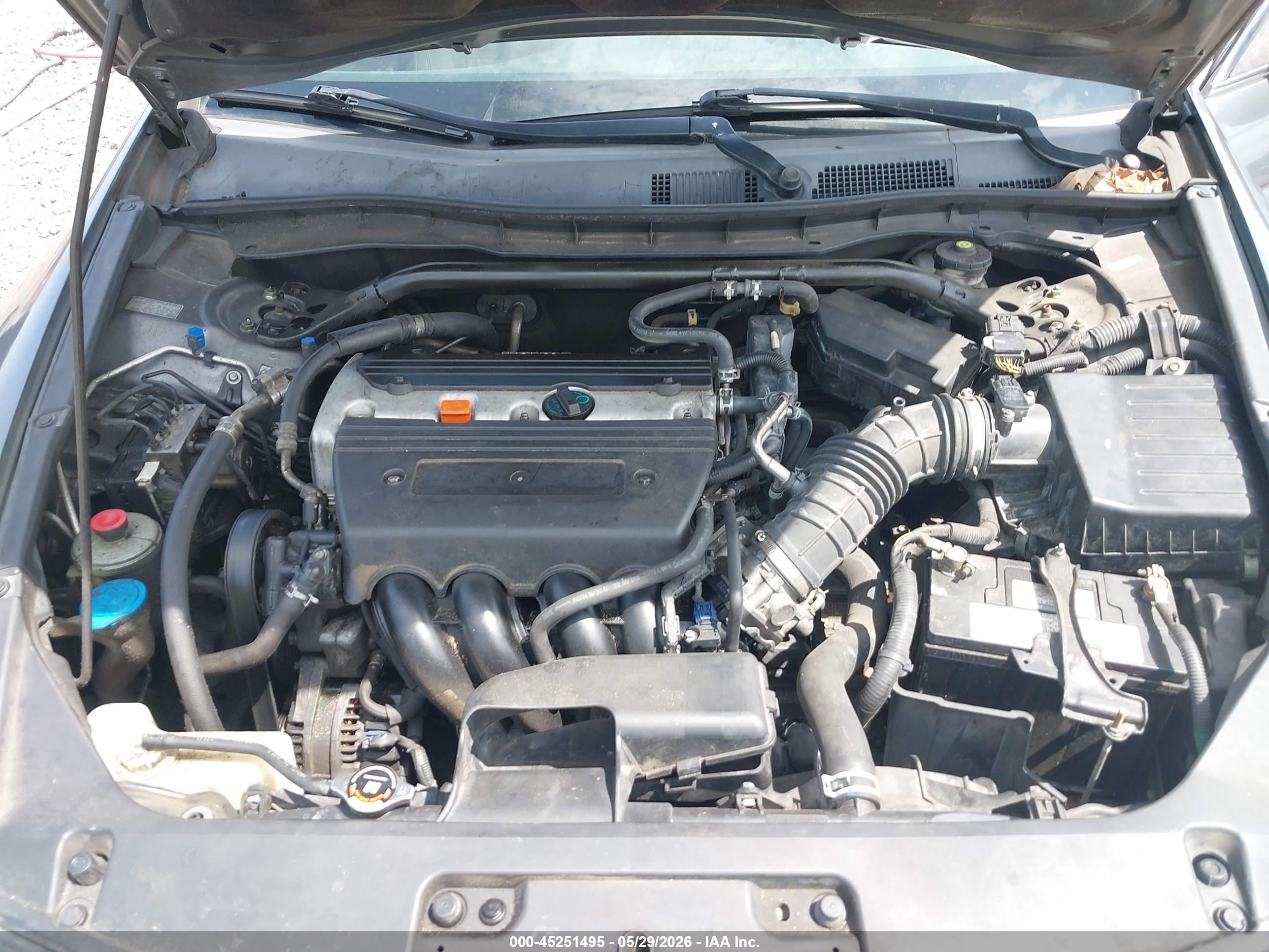 2008 Honda Accord 2.4 Ex Blue vin: 1HGCS12758A026494