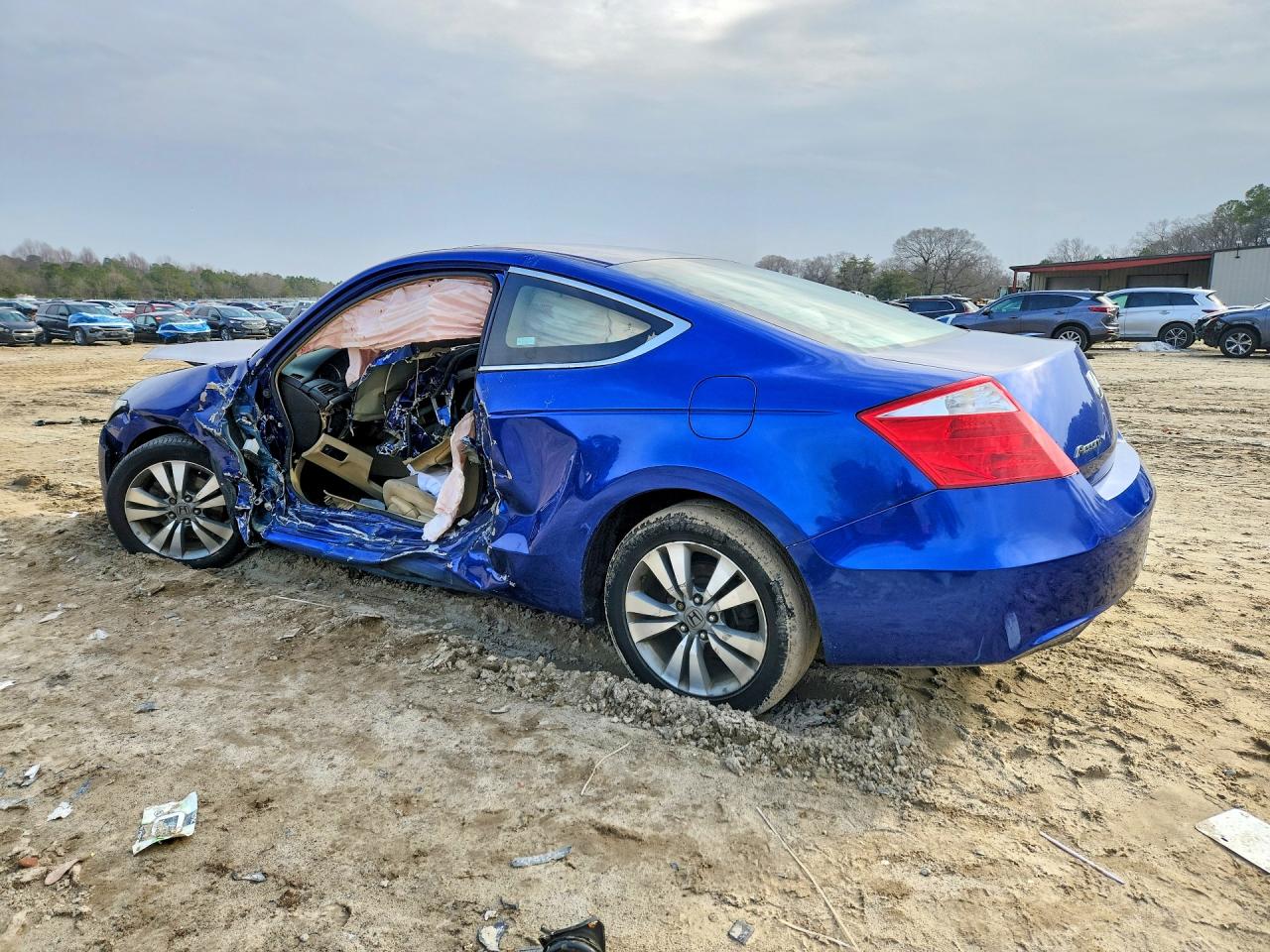 2008 Honda Accord Ex Синий vin: 1HGCS12768A023510