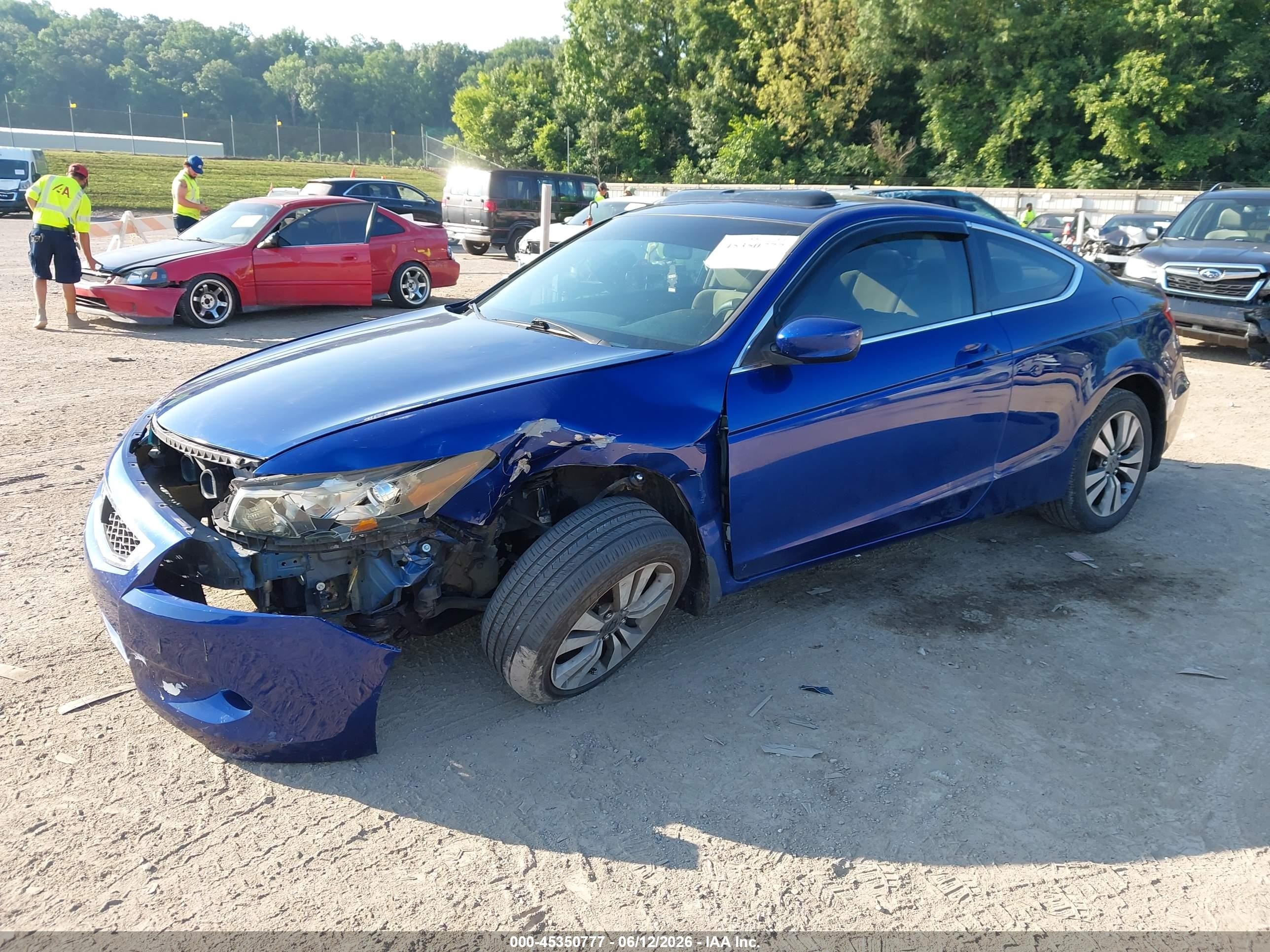 2008 Honda Accord 2.4 Ex Синий vin: 1HGCS12768A026505