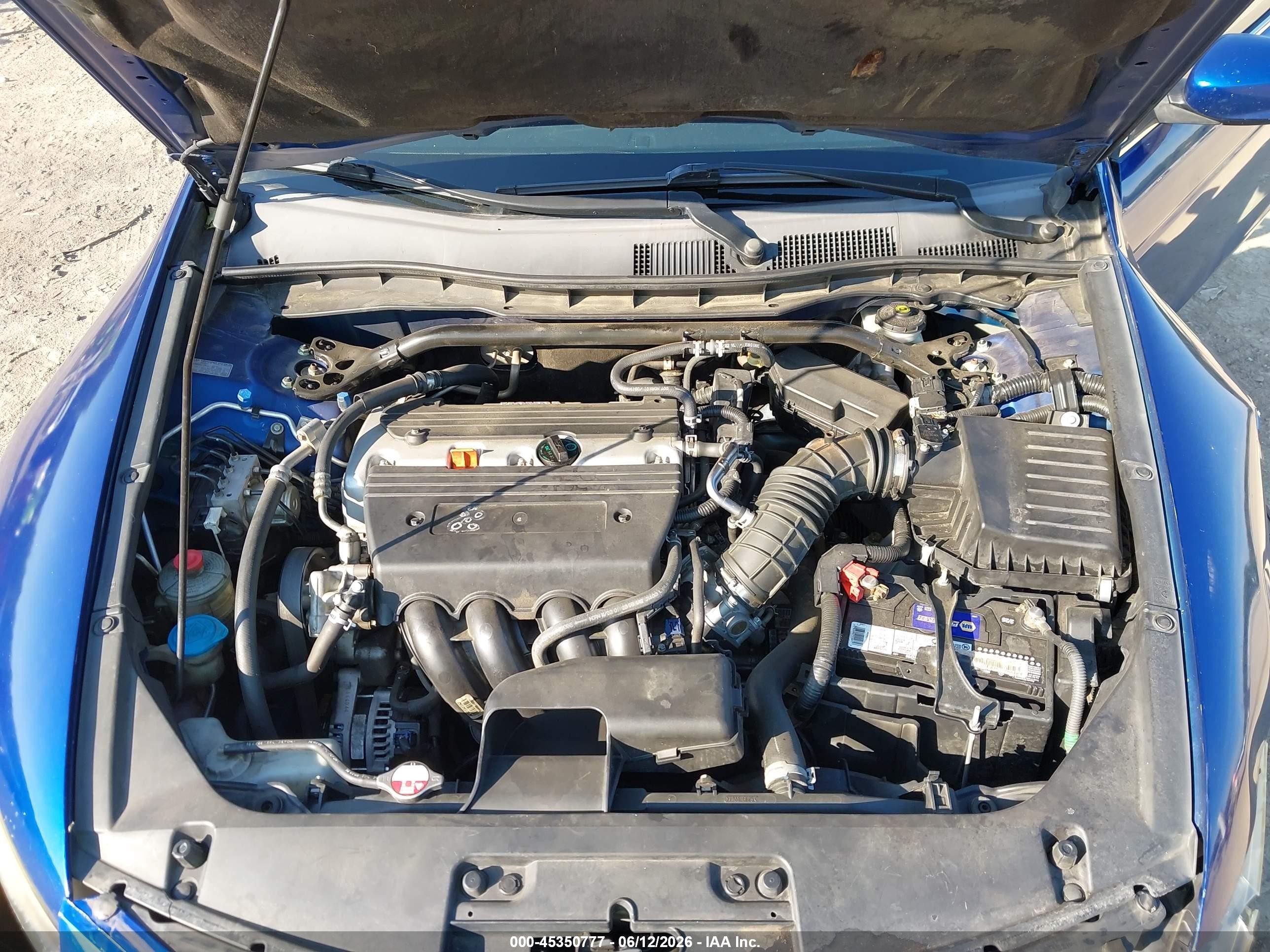 2008 Honda Accord 2.4 Ex Синий vin: 1HGCS12768A026505