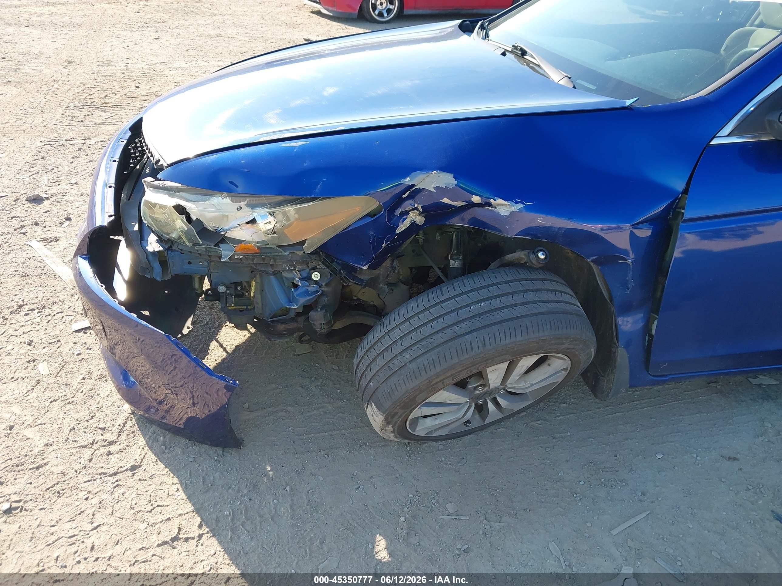 2008 Honda Accord 2.4 Ex Синий vin: 1HGCS12768A026505
