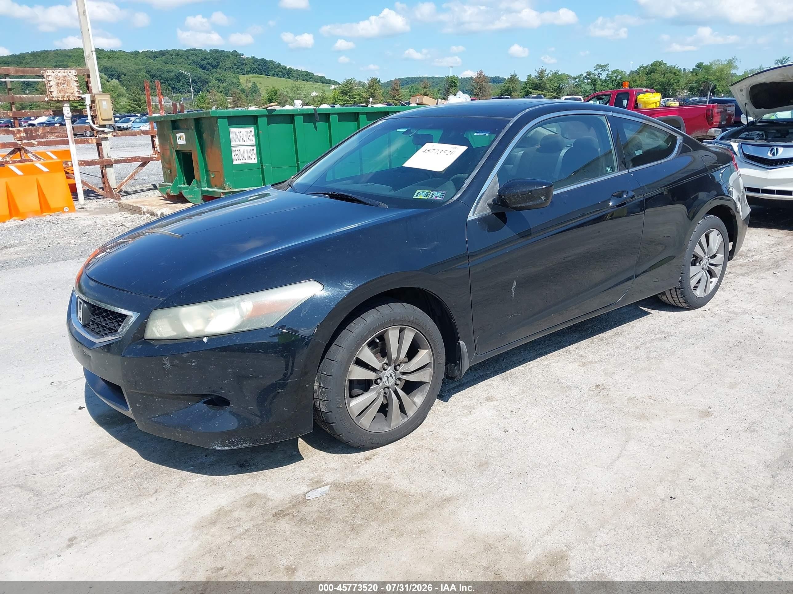 2009 Honda Accord 2.4 Ex Черный vin: 1HGCS12769A001671