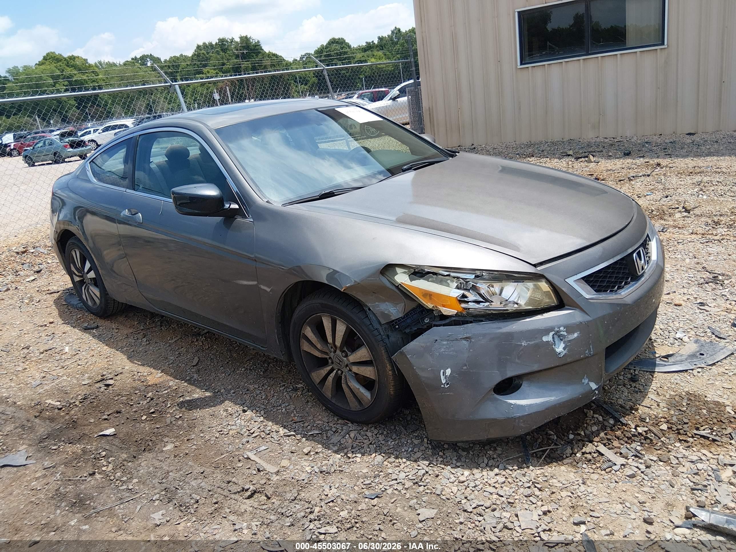 2009 Honda Accord 2.4 Ex Серый vin: 1HGCS12769A019944