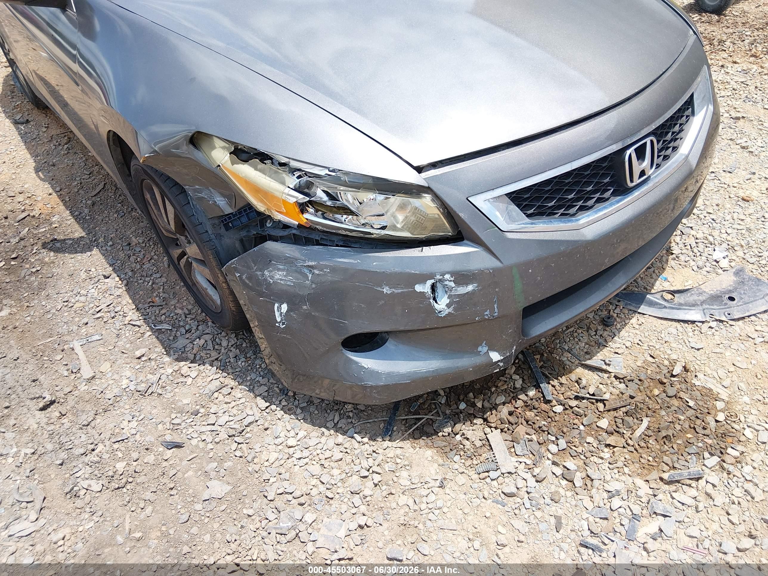2009 Honda Accord 2.4 Ex Gray vin: 1HGCS12769A019944