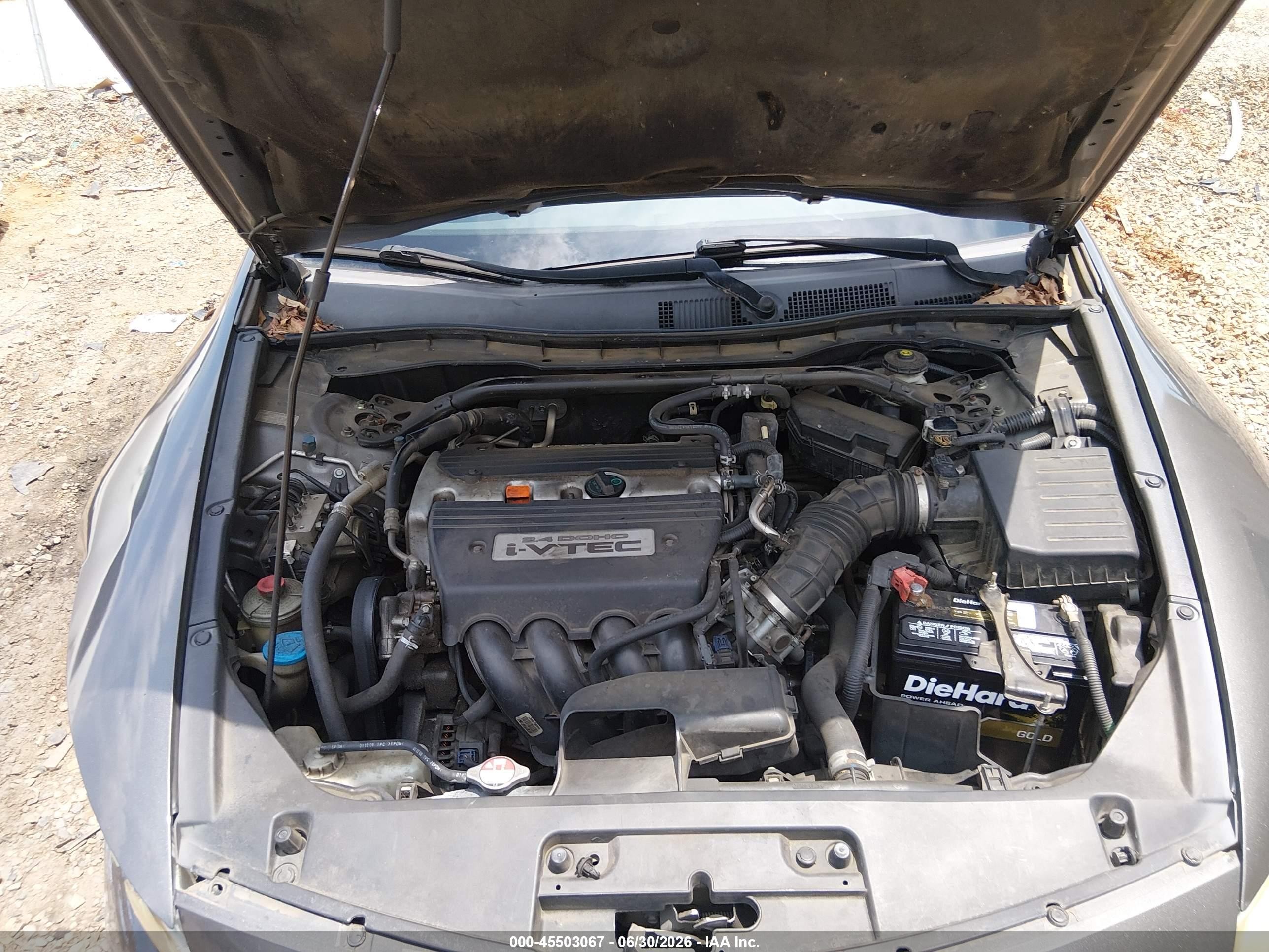 2009 Honda Accord 2.4 Ex Gray vin: 1HGCS12769A019944