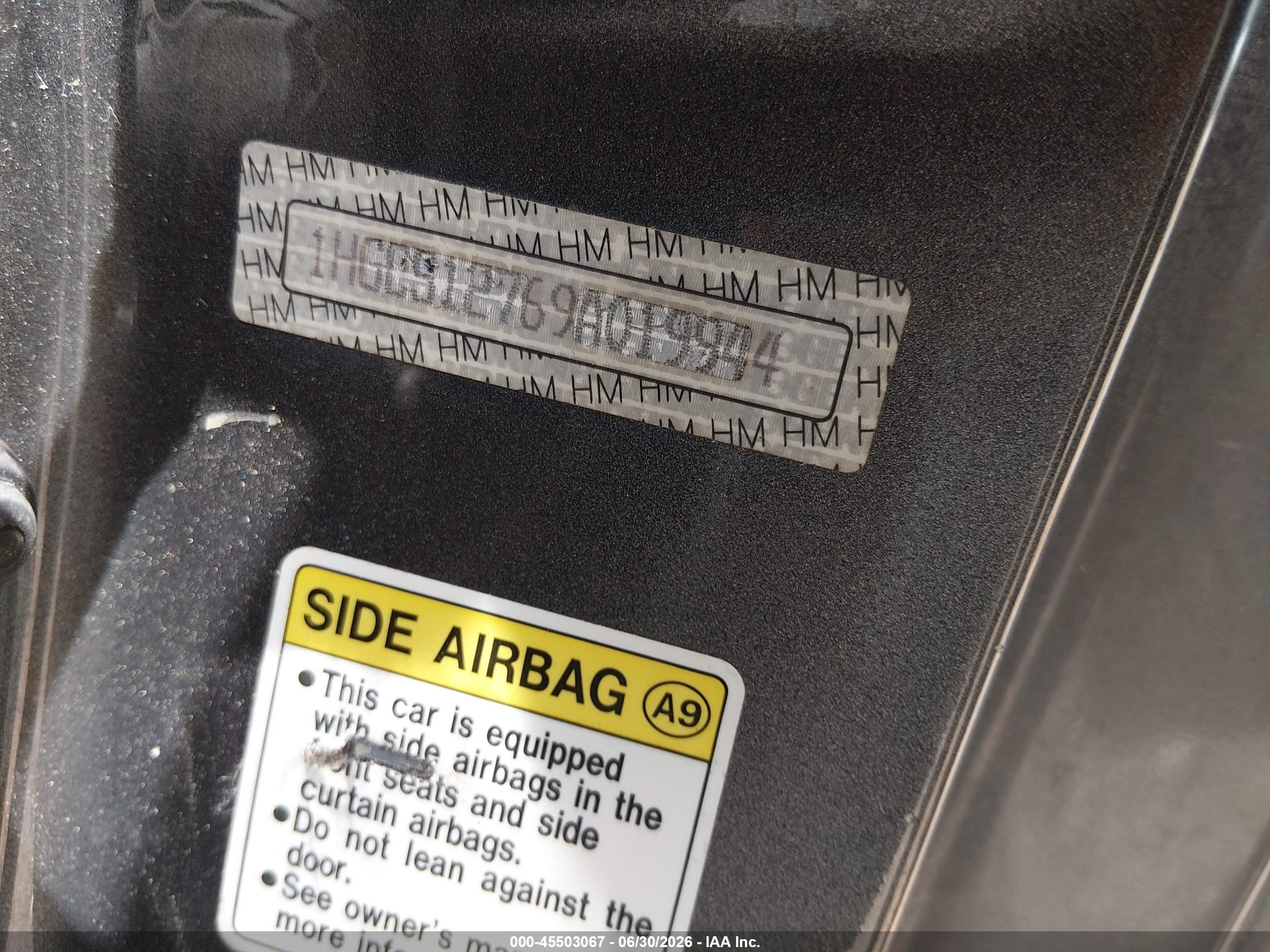 2009 Honda Accord 2.4 Ex Gray vin: 1HGCS12769A019944