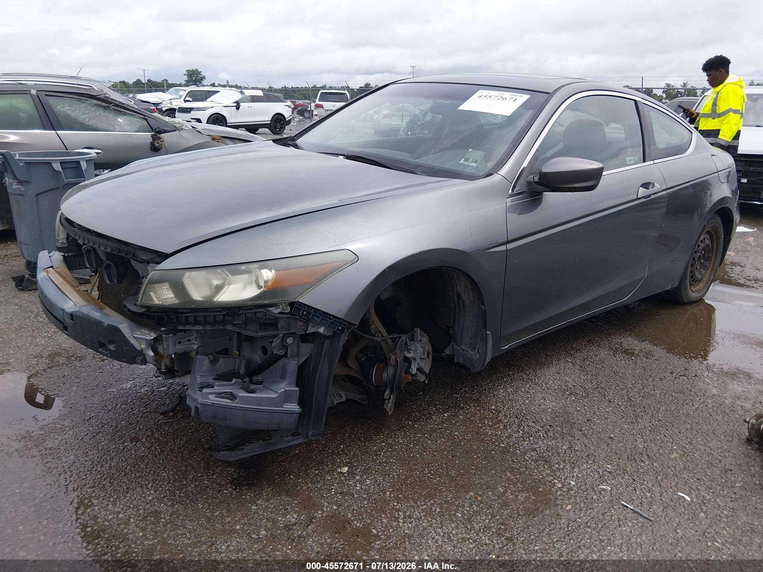 2009 Honda Accord 2.4 Ex Gray vin: 1HGCS12779A005924
