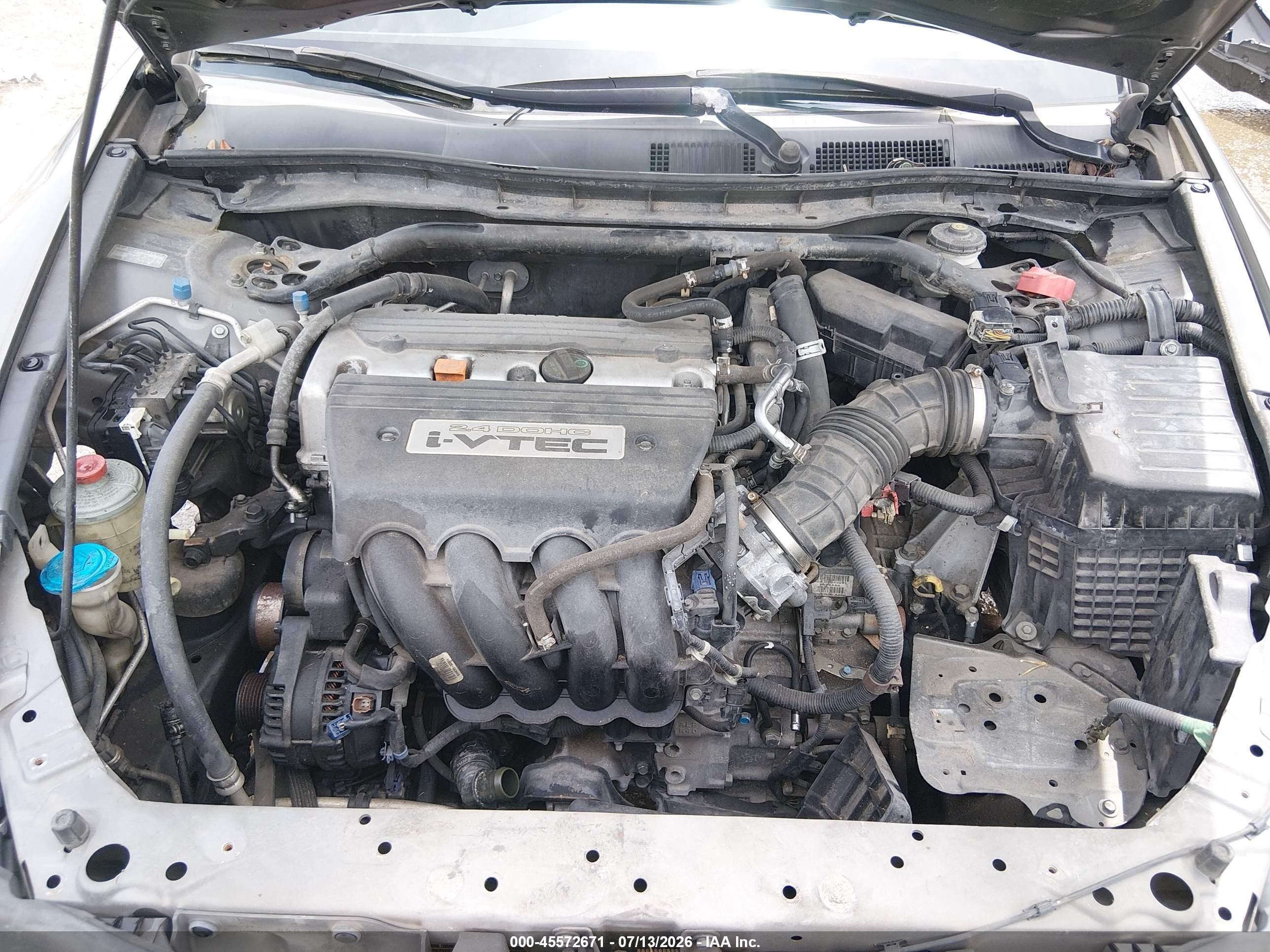 2009 Honda Accord 2.4 Ex Gray vin: 1HGCS12779A005924