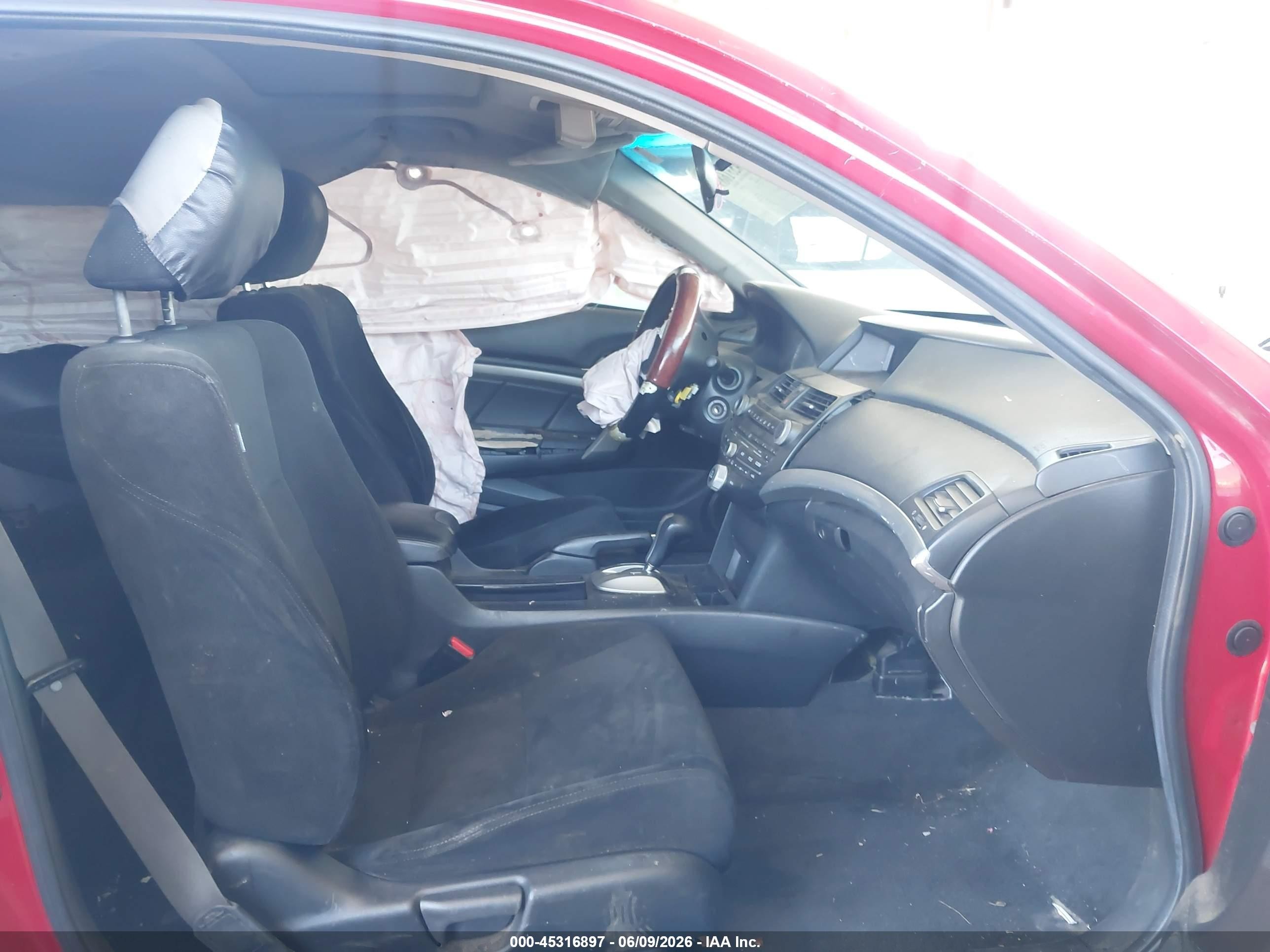 2008 Honda Accord 2.4 Ex Red vin: 1HGCS12788A004375