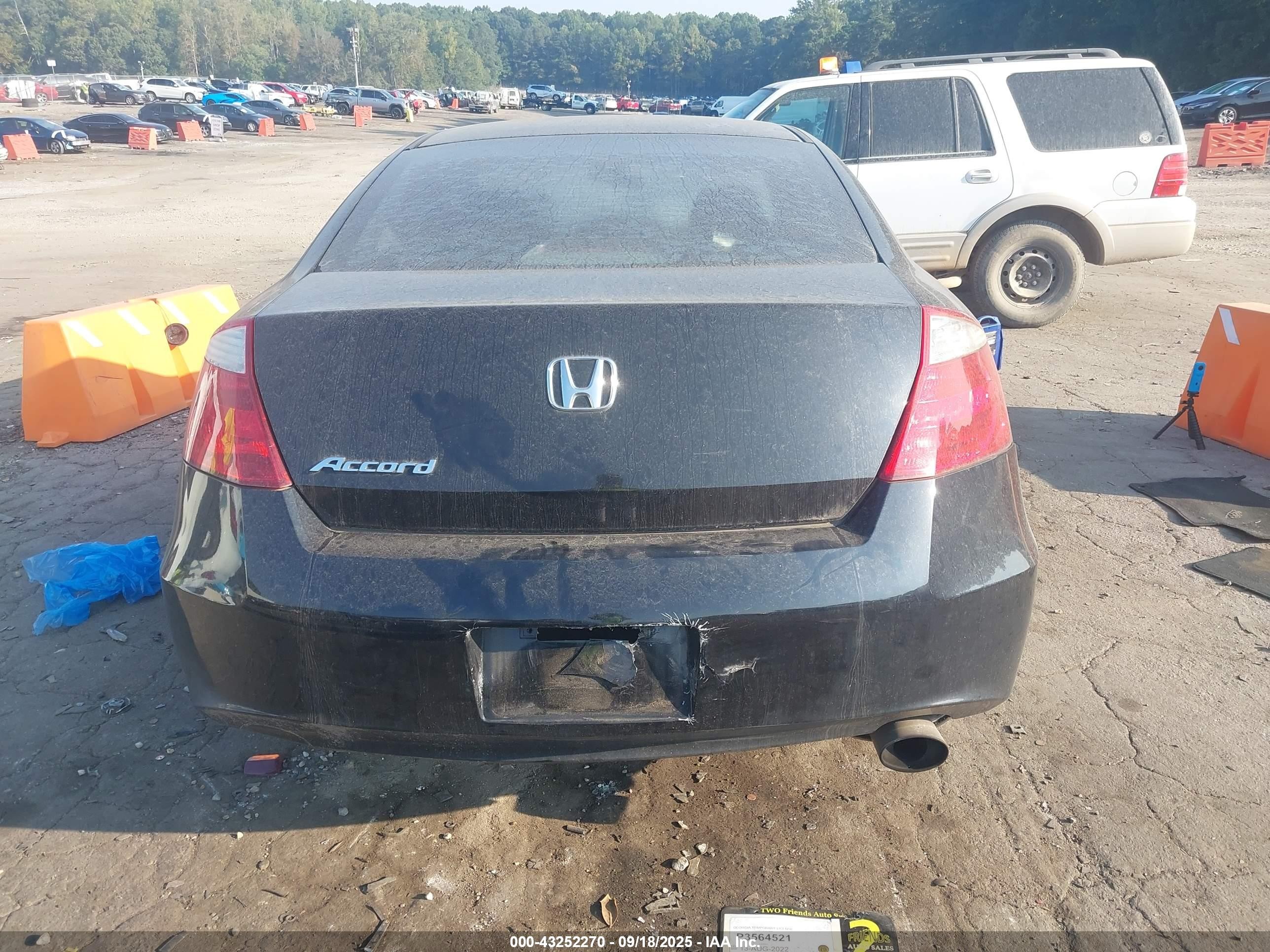 2008 Honda Accord 2.4 Ex Black vin: 1HGCS12798A014445