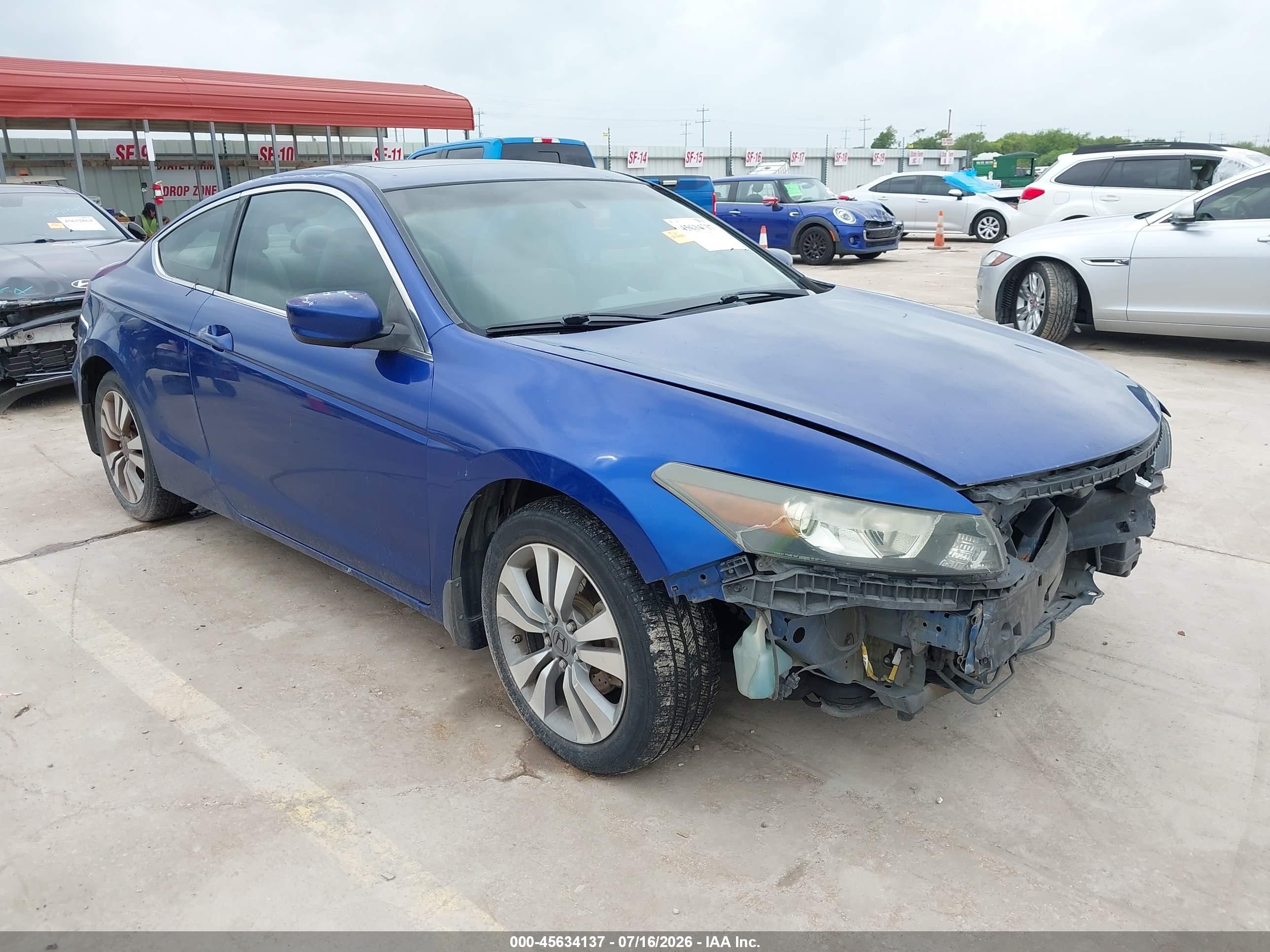 2008 Honda Accord 2.4 Ex Blue vin: 1HGCS12798A023940