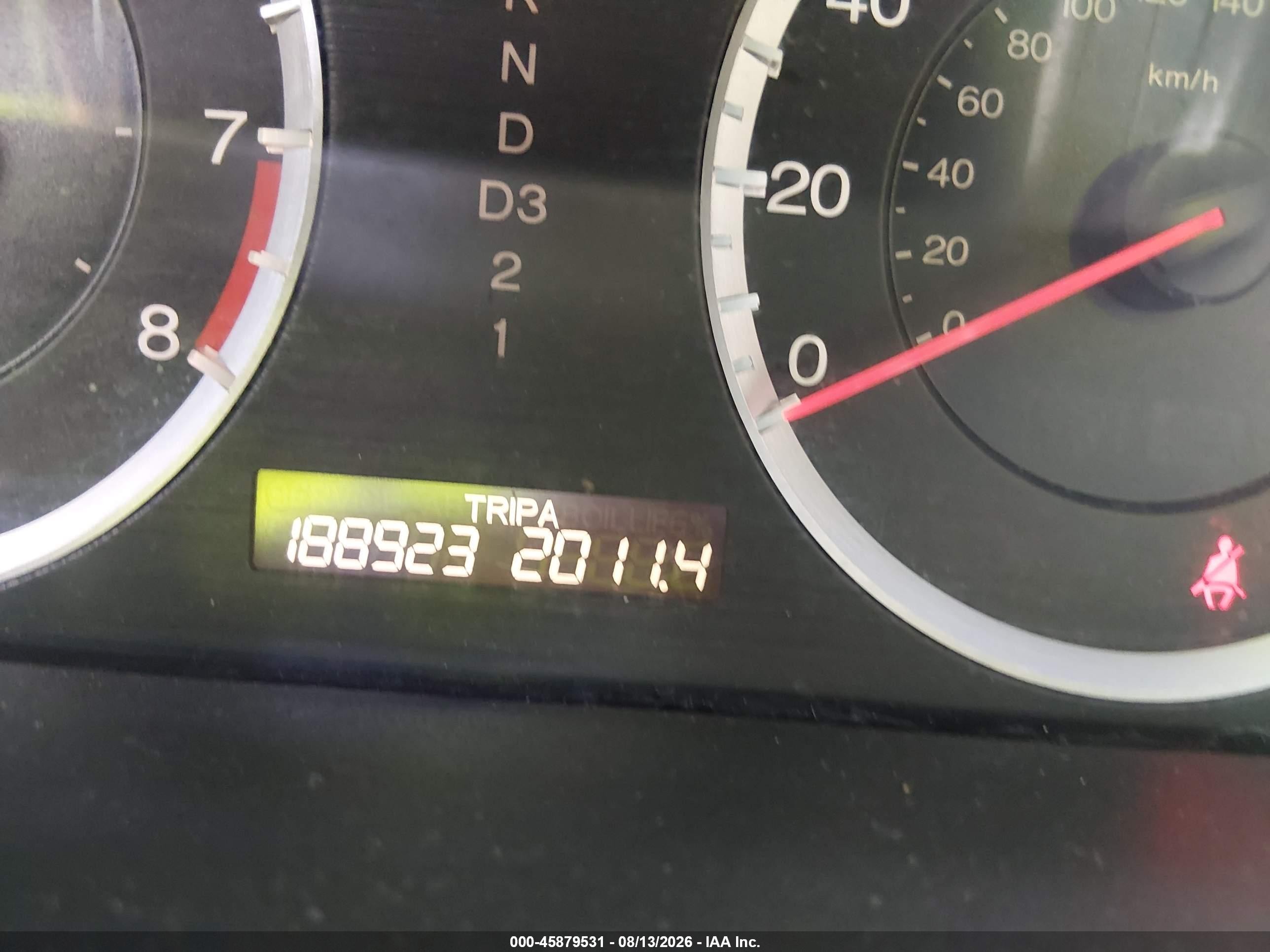 2009 Honda Accord 2.4 Ex-l Red vin: 1HGCS12809A003036