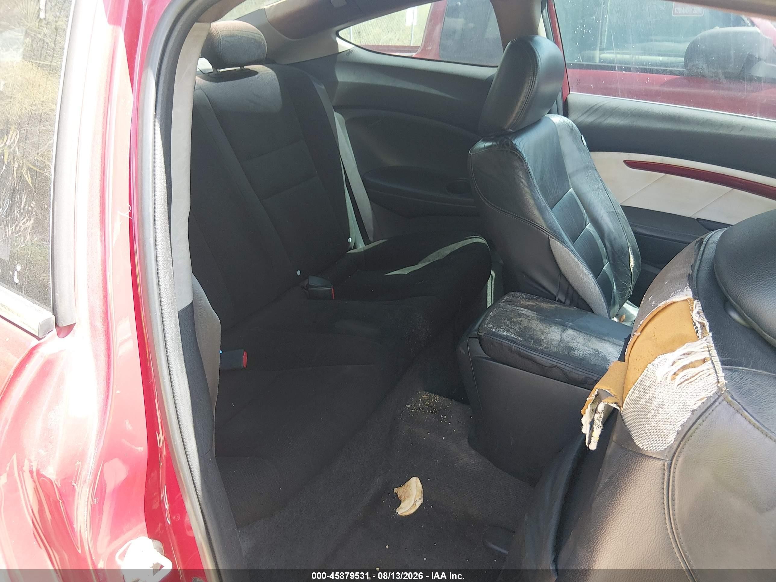 2009 Honda Accord 2.4 Ex-l Red vin: 1HGCS12809A003036