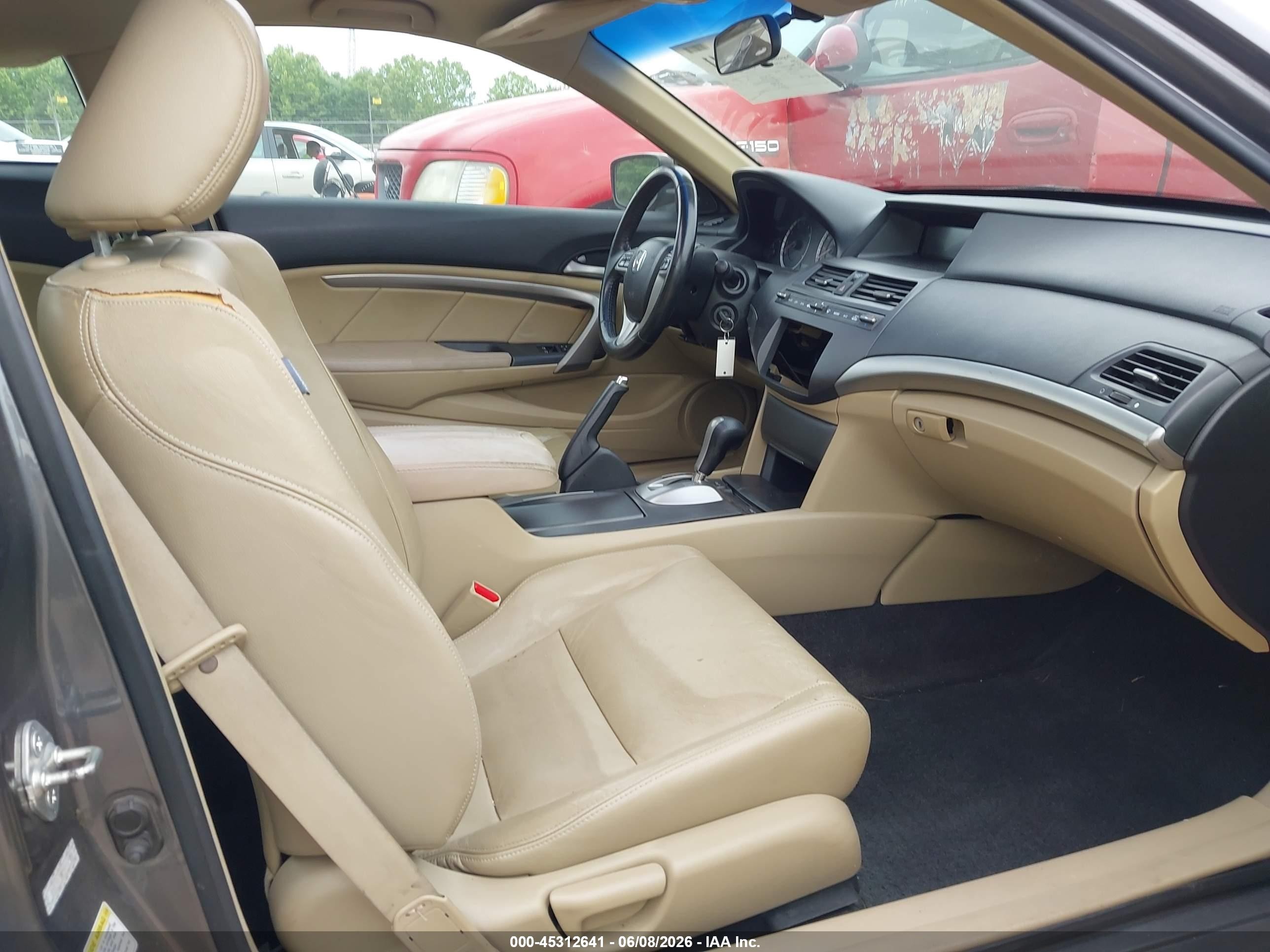 2009 Honda Accord 2.4 Ex-l Gray vin: 1HGCS12809A012951