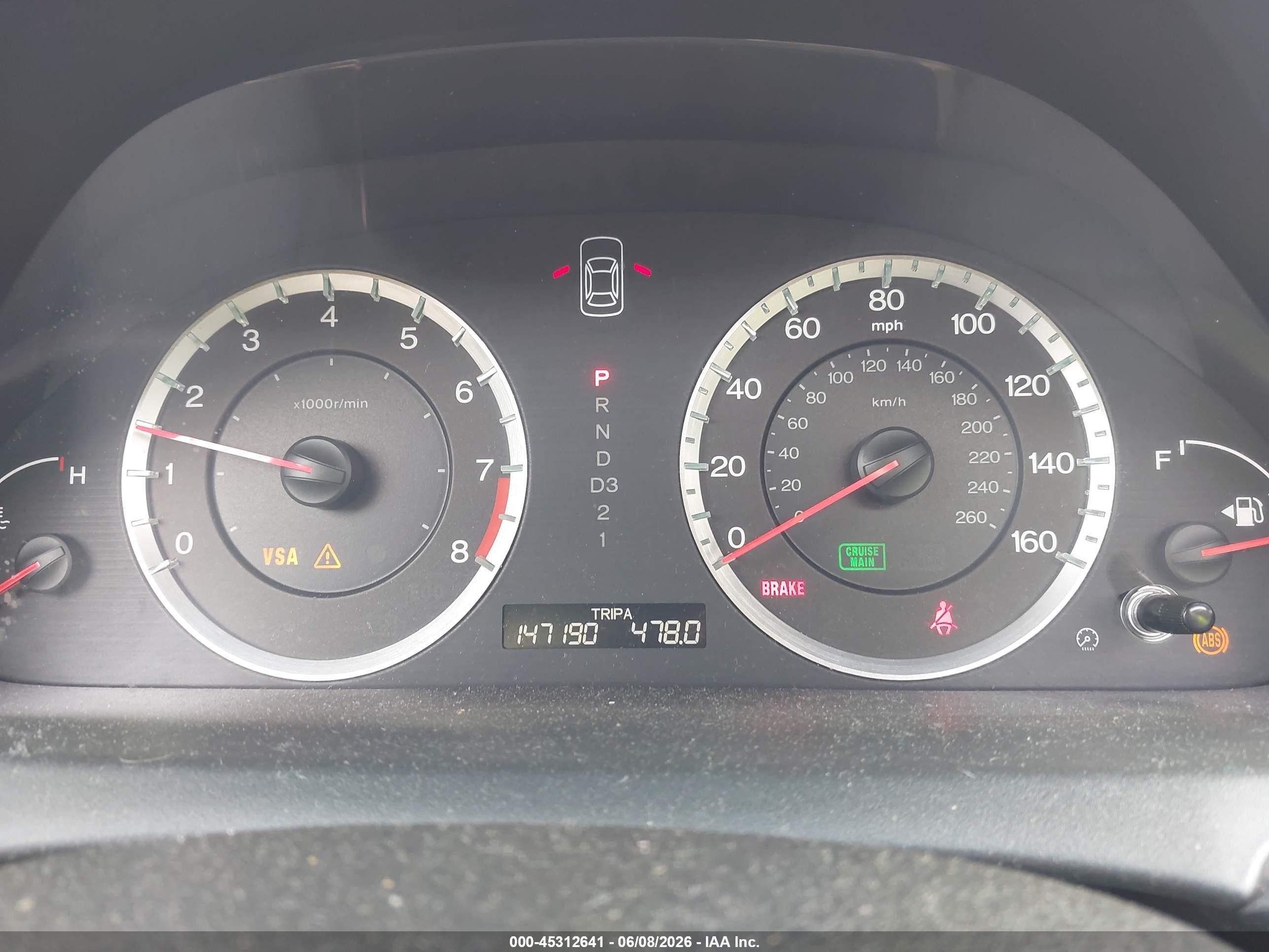2009 Honda Accord 2.4 Ex-l Gray vin: 1HGCS12809A012951