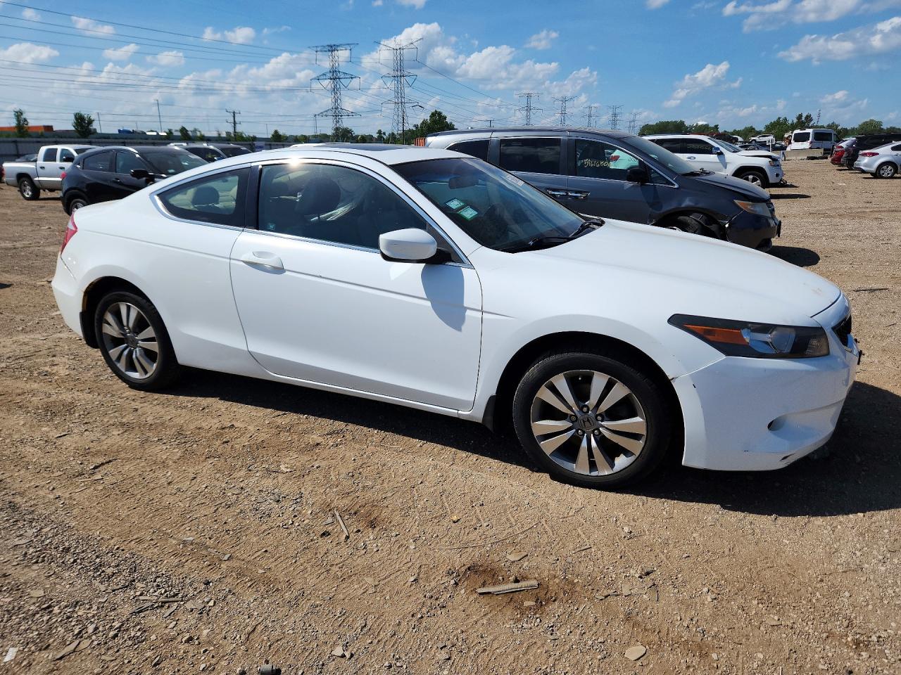 2009 Honda Accord Exl White vin: 1HGCS12819A012778