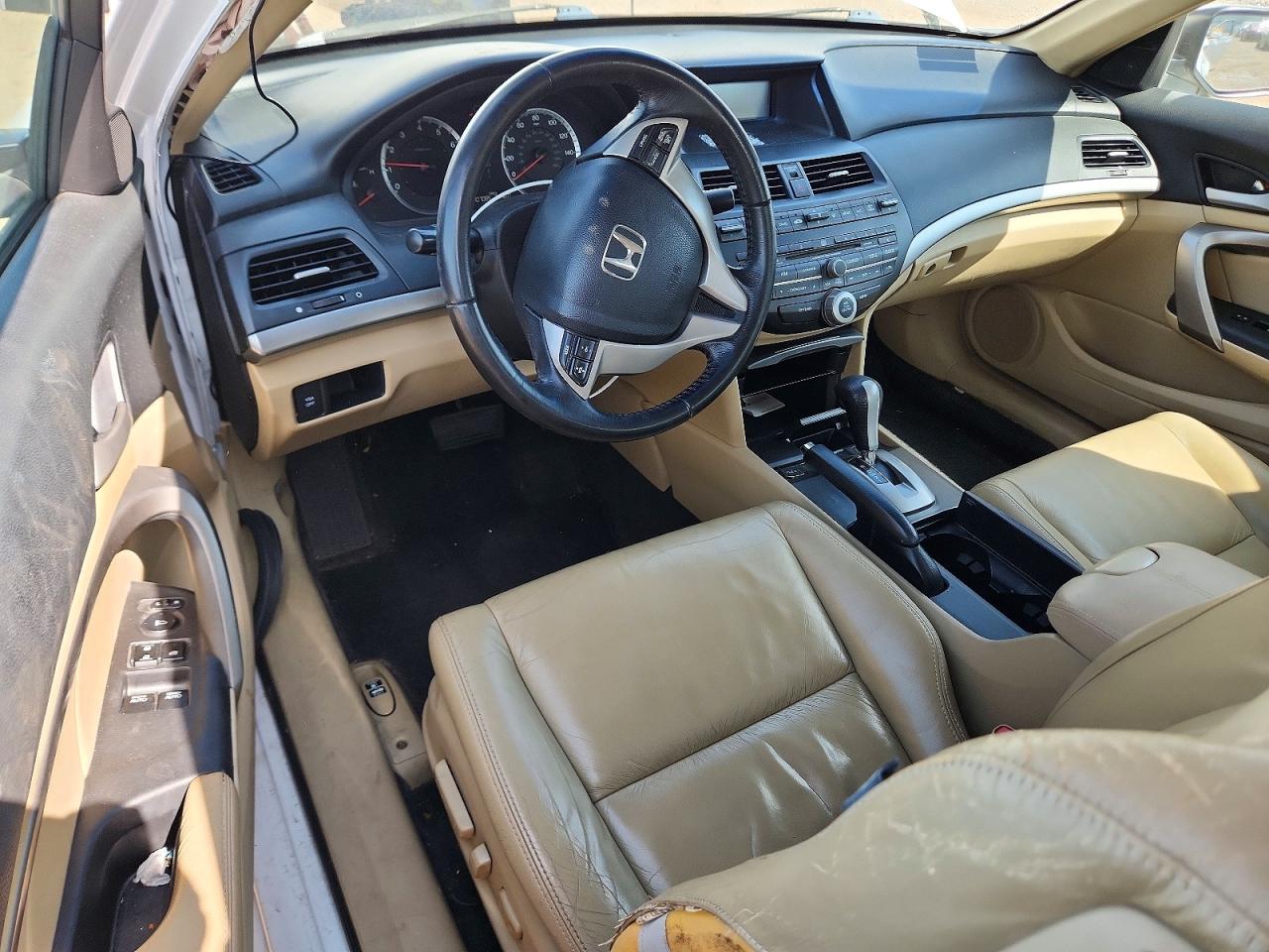 2009 Honda Accord Exl White vin: 1HGCS12819A012778