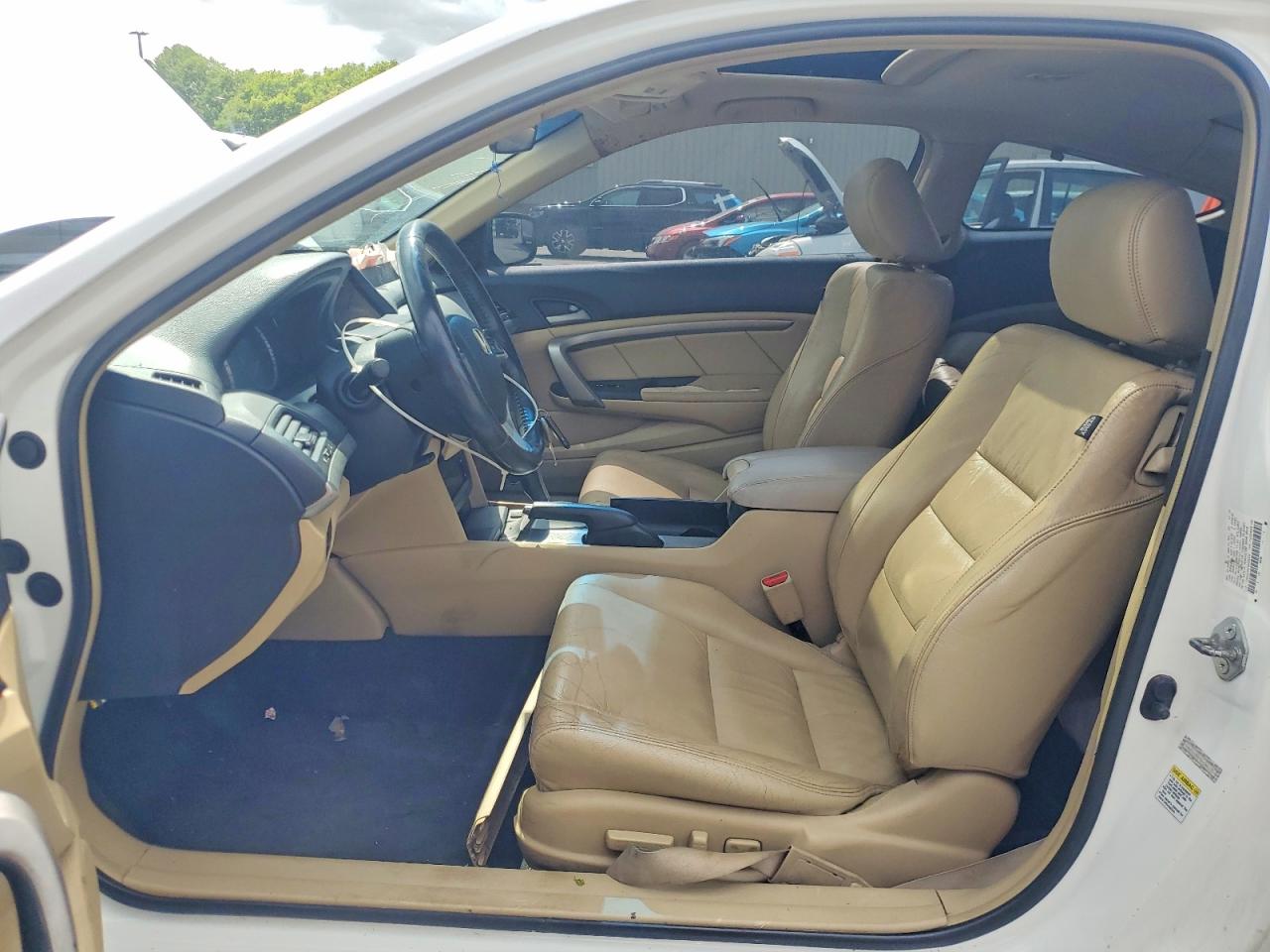 2009 Honda Accord Exl White vin: 1HGCS12819A024333