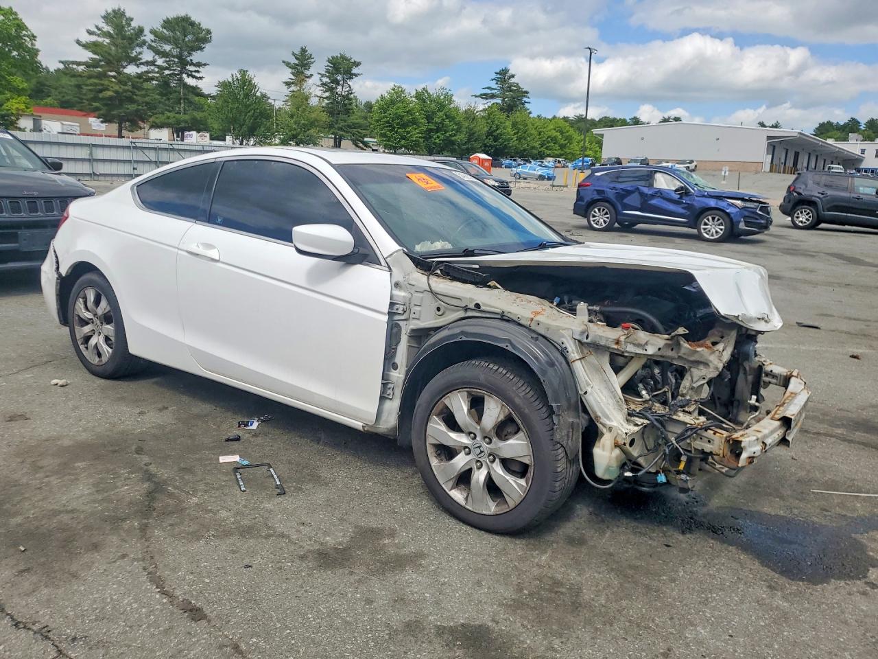 2009 Honda Accord Exl White vin: 1HGCS12819A024333